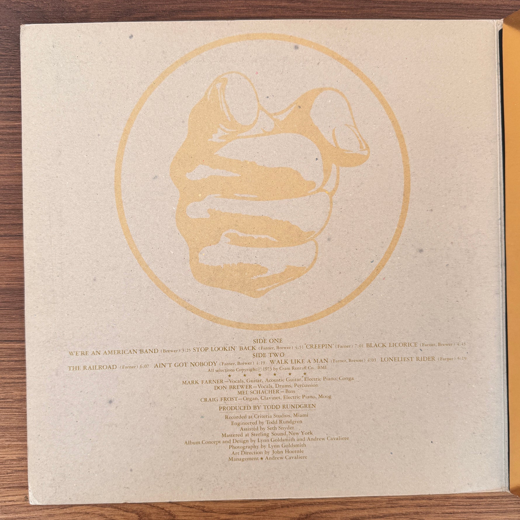 Grand Funk – We're An American Band Japan Vinyl