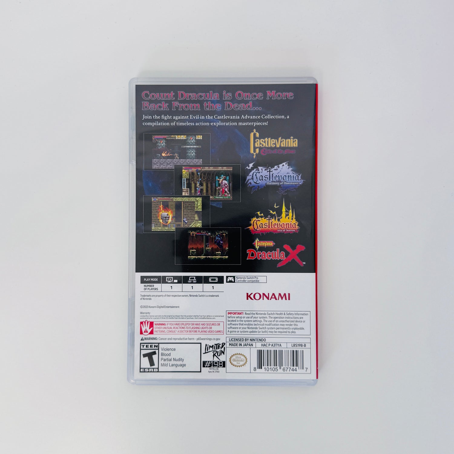 Castlevania Advance Collection [Dracula X Cover] | Nintendo Switch