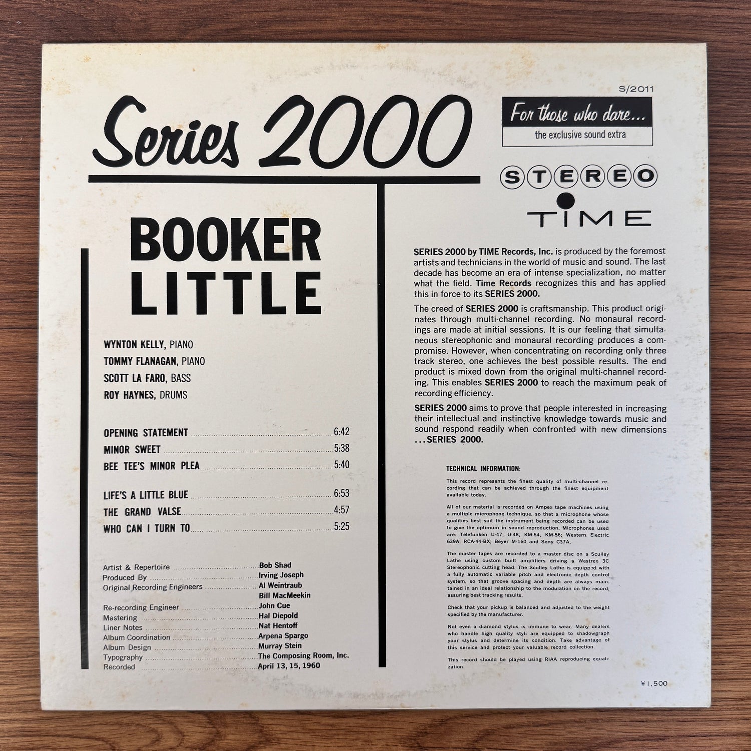 Booker Little – Booker Little Only Japan Vinyl