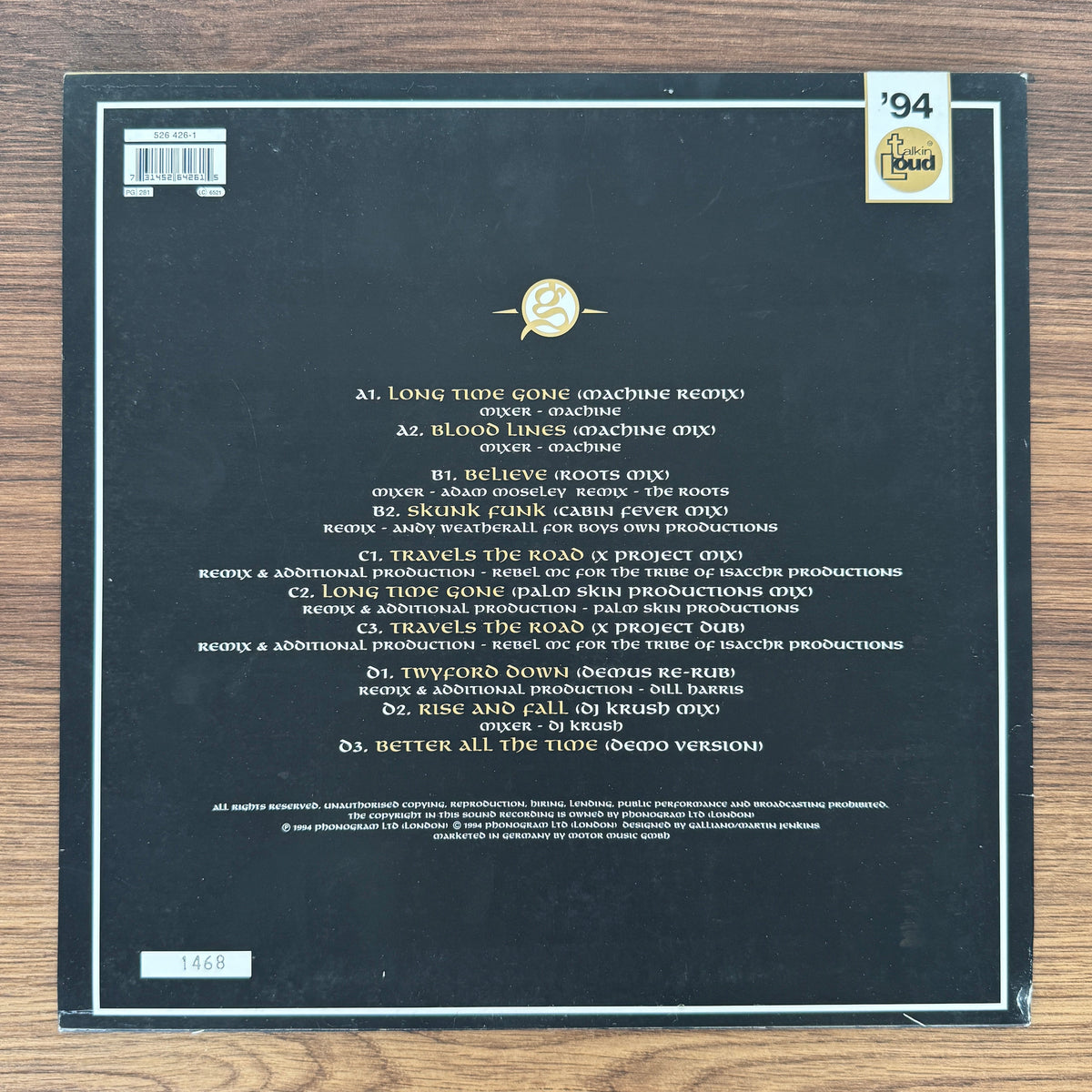 Galliano – A Thicker Plot - Remixes 93-94 Japan Vinyl