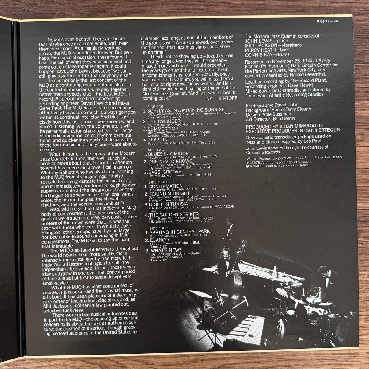 The Modern Jazz Quartet – The Last Concert Japan Vinyl