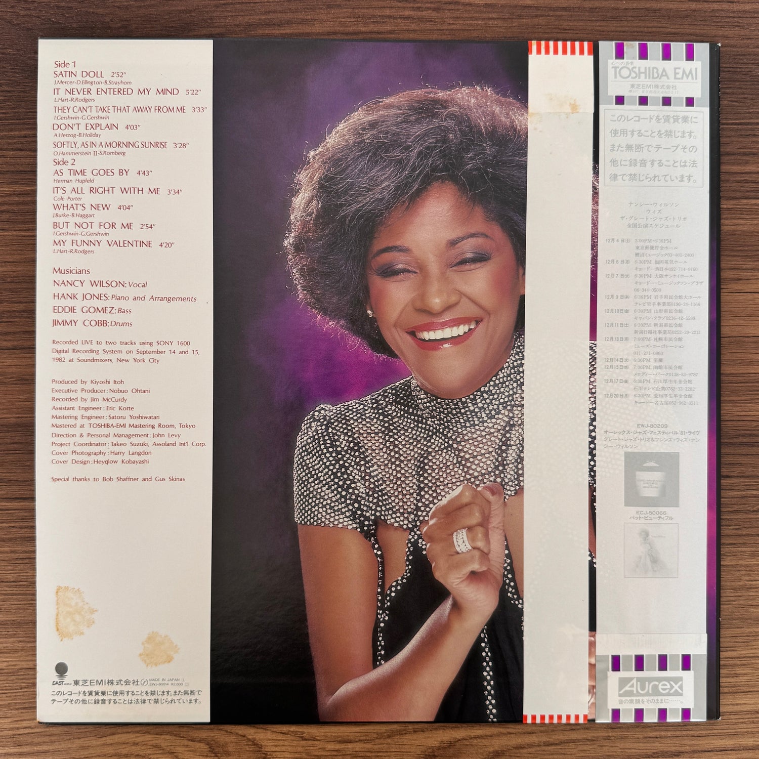Nancy Wilson With The Great Jazz Trio – What's New Japan Vinyl