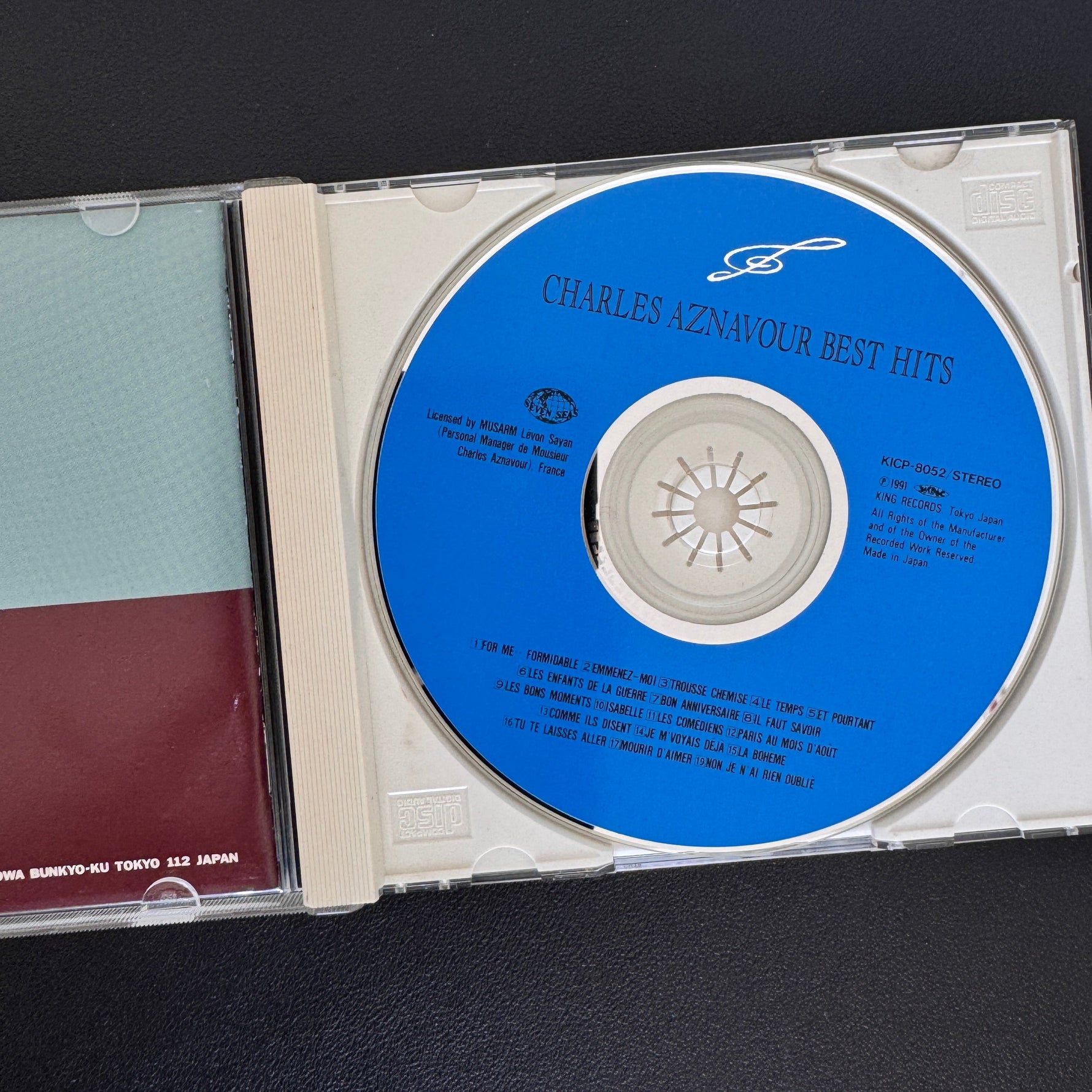Charles Aznavour Best Hits CD Japan Vinyl