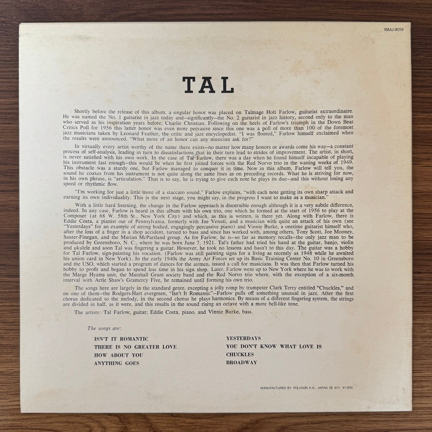 Tal Farlow – Tal