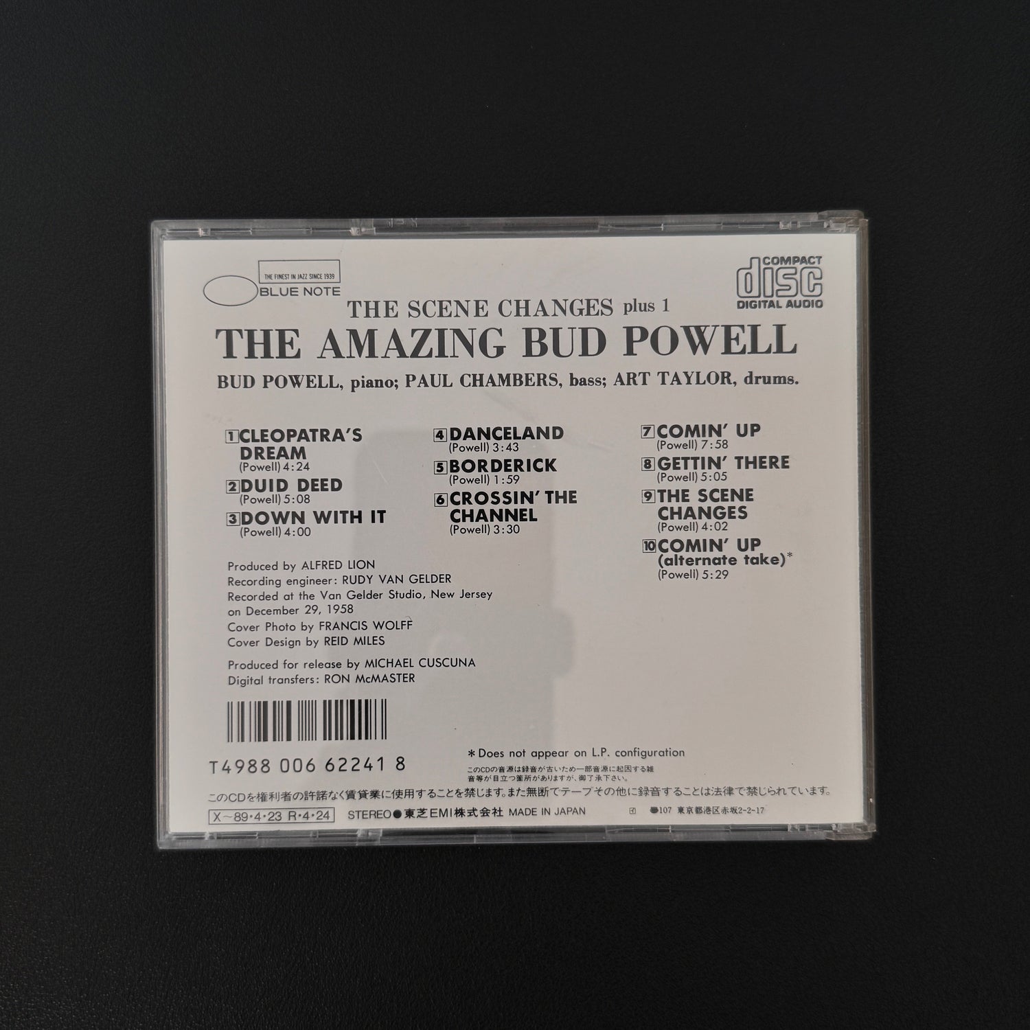 The Amazing Bud Powell – The Scene Changes CD Japan Vinyl