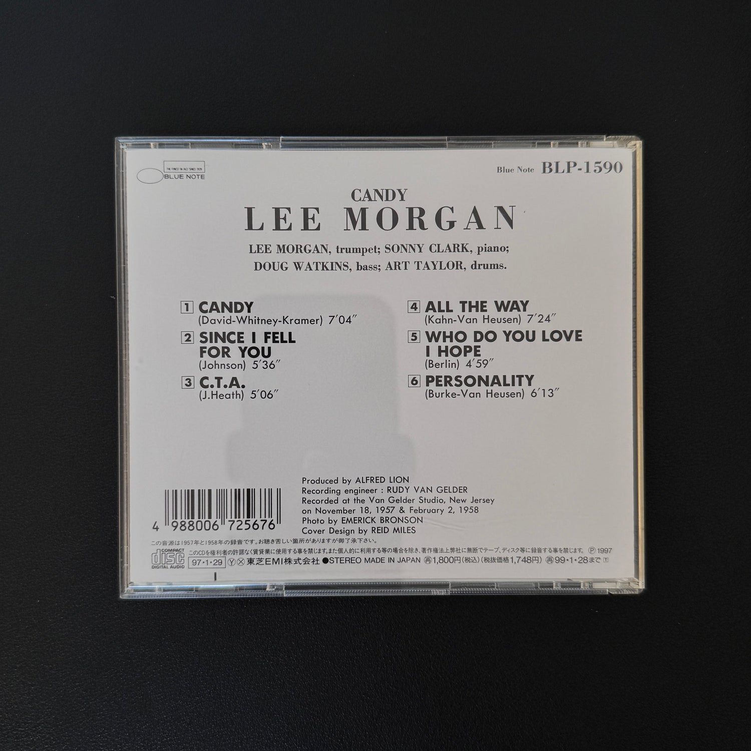 Lee Morgan – Candy CD Japan Vinyl