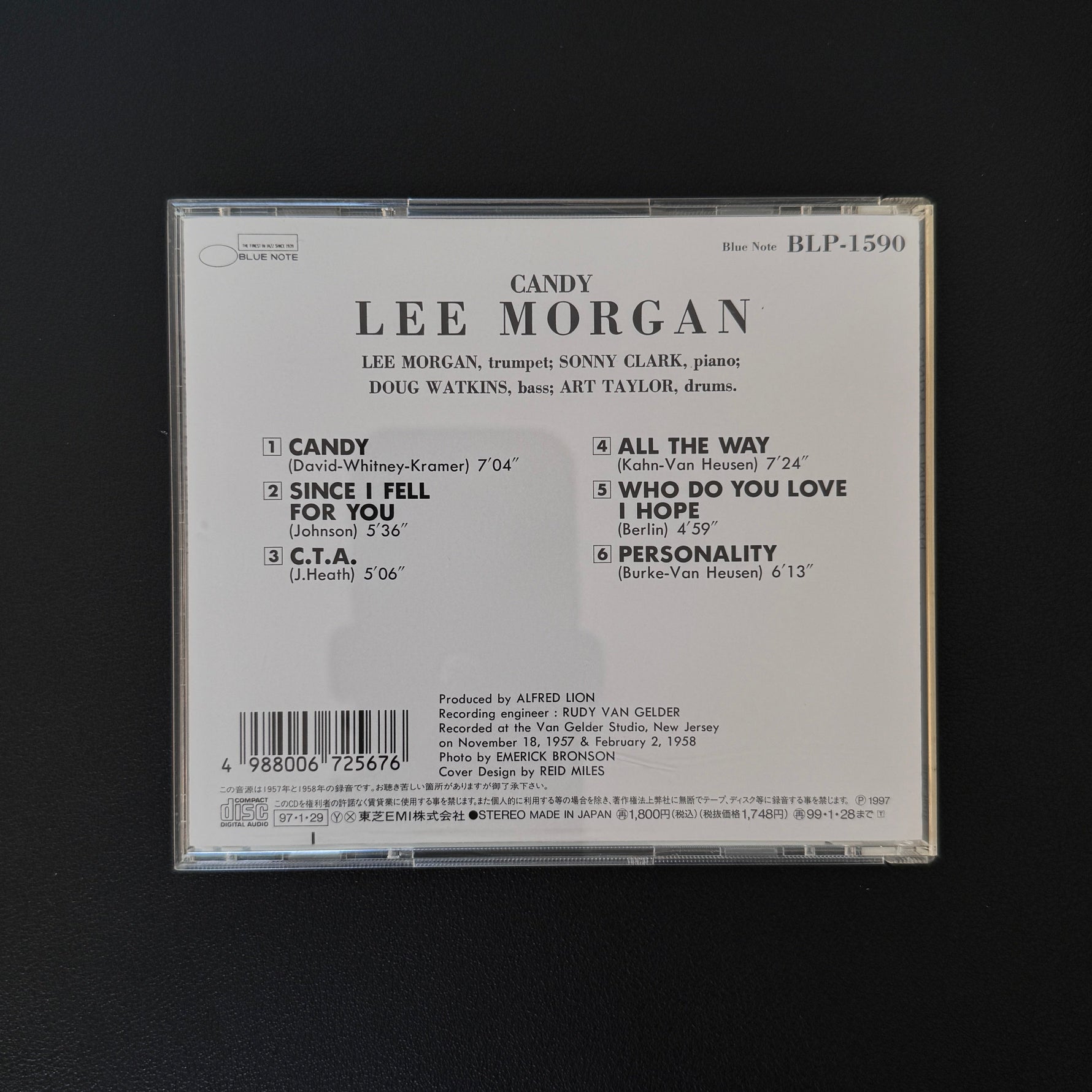 Lee Morgan – Candy CD Japan Vinyl