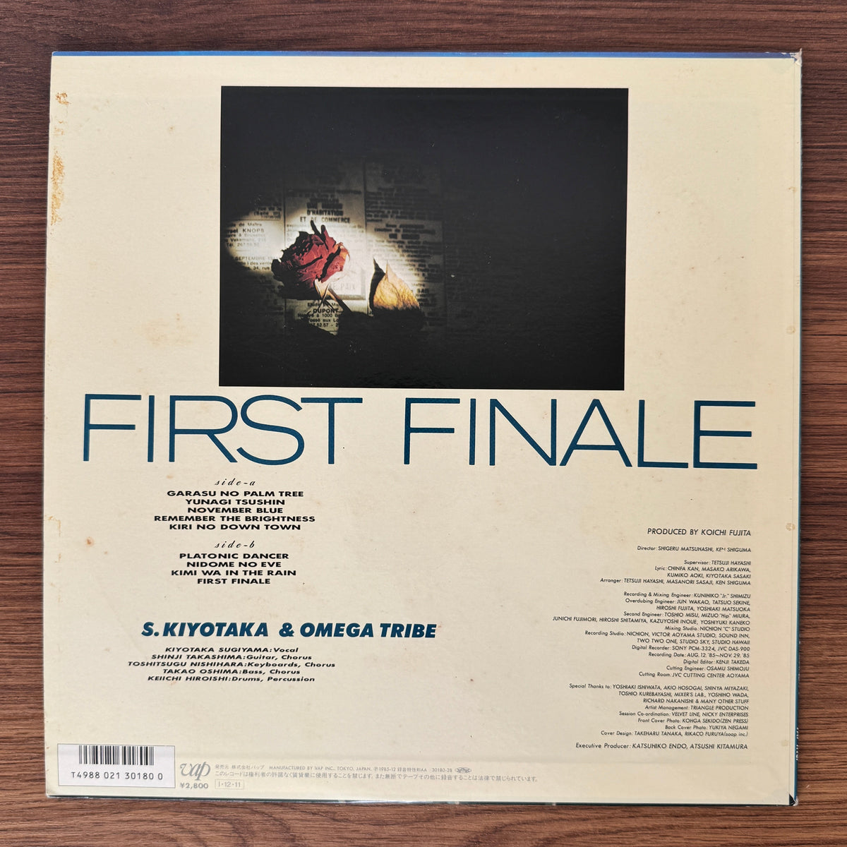 S. Kiyotaka & Omega Tribe – First Finale Japan Vinyl