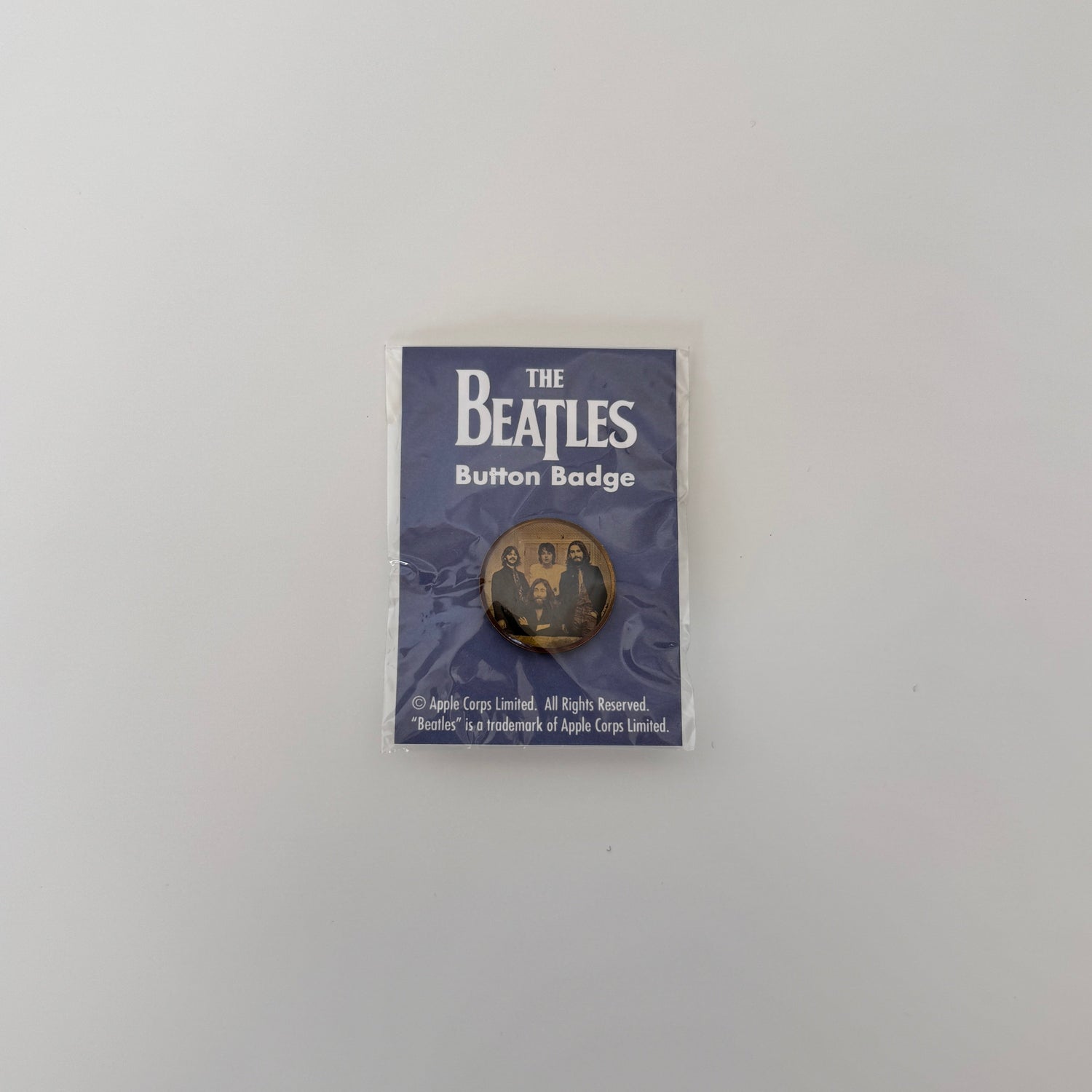 The Beatles Rozet Pinback Button Only Japan Vinyl