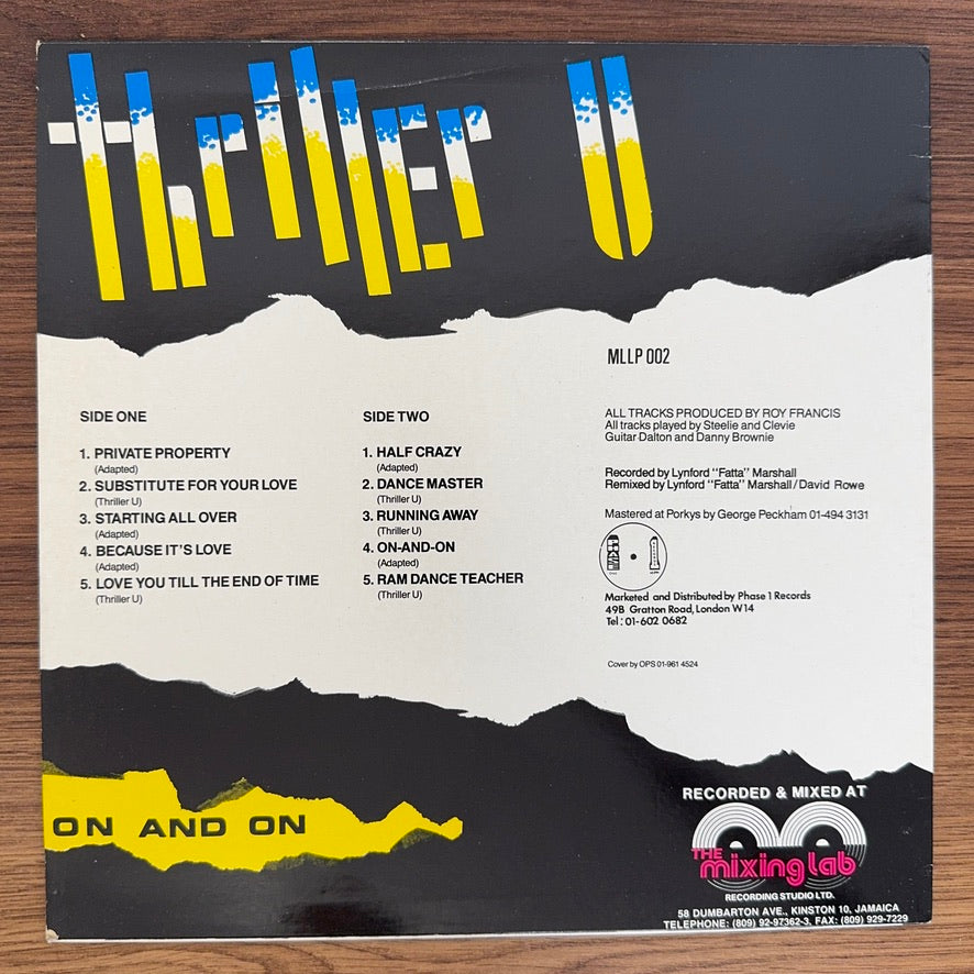 Thriller U – On And On Japan Vinyl