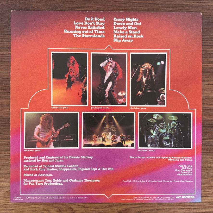 Tygers Of Pan Tang – Crazy Nights