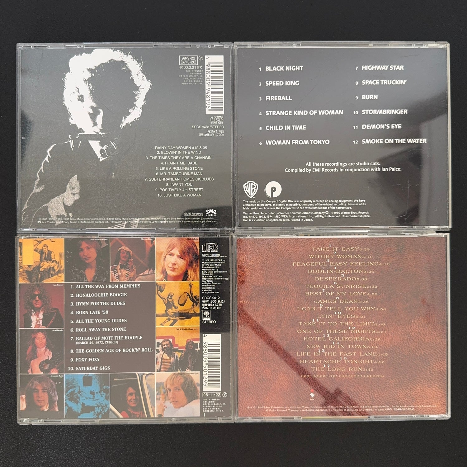 Bob Dylan & Deep Purple & Eagles Best Of CD Lotu (4 Adet)