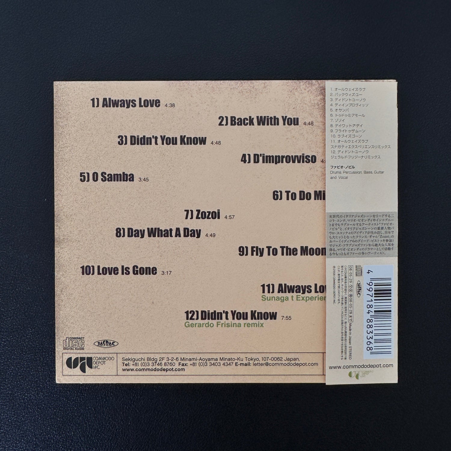 Fabio Nobile – Always Love CD Japan Vinyl