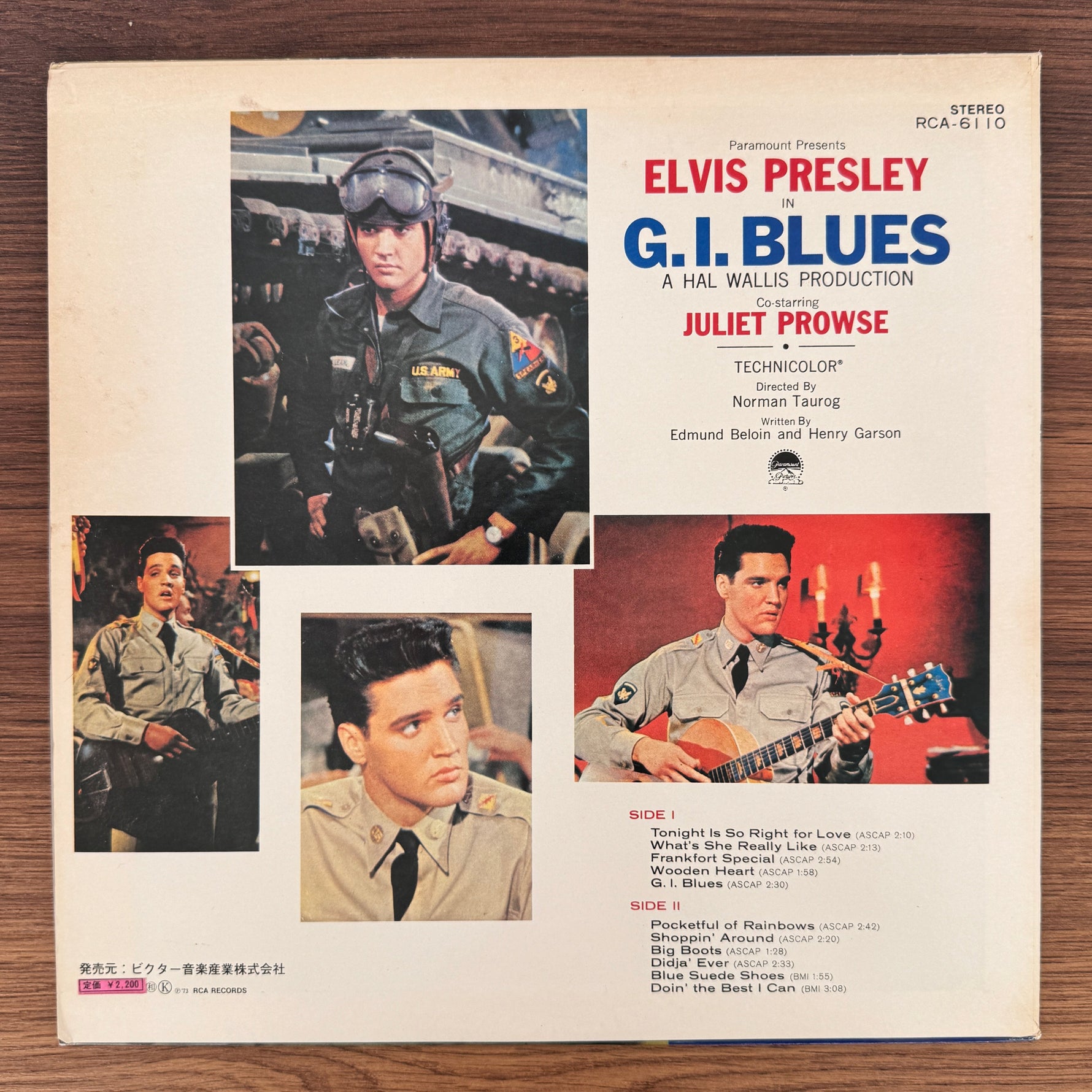 Elvis Presley – G. I. Blues Japan Vinyl