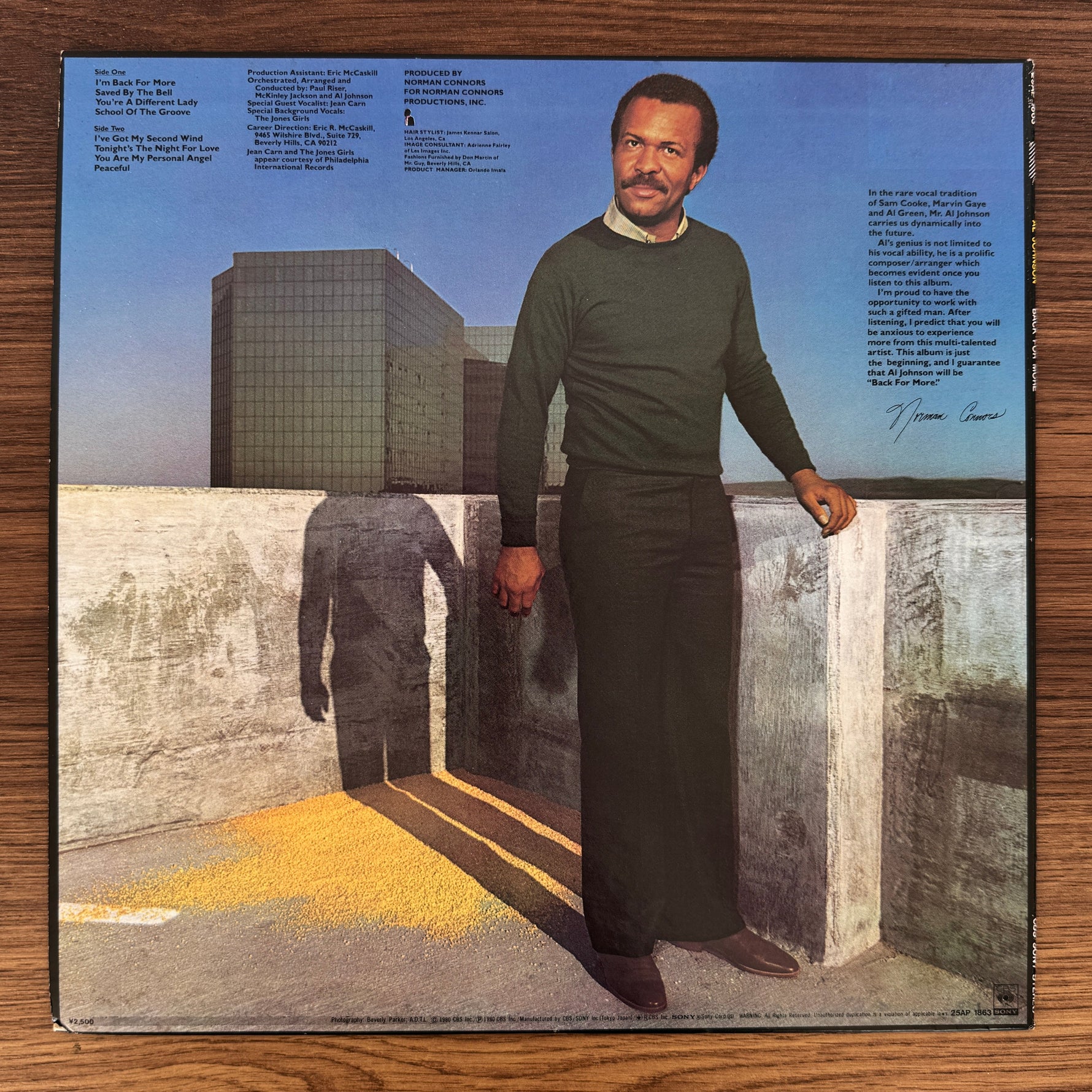 Al Johnson – Back For More Japan Vinyl