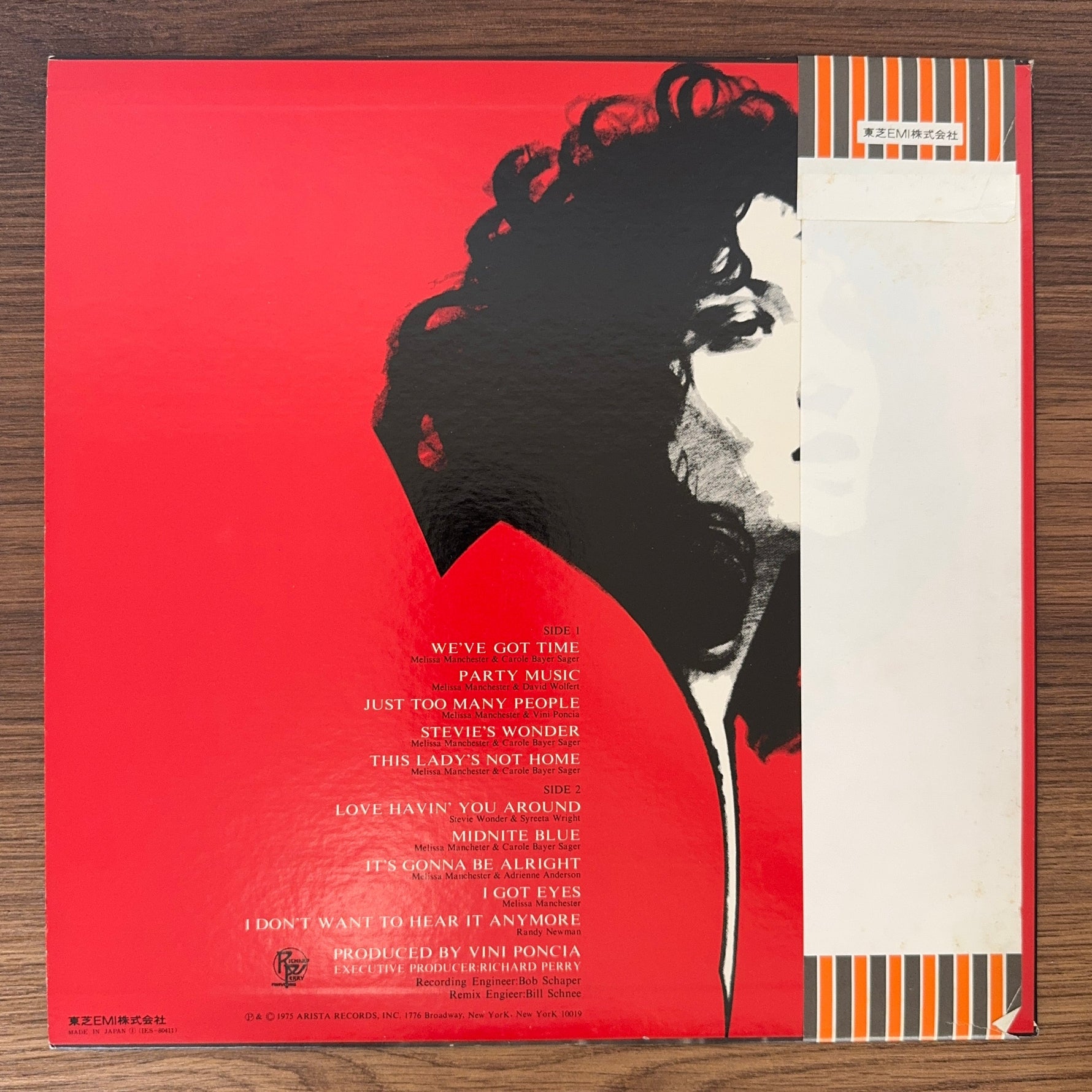Melissa Manchester – Melissa Japan Vinyl