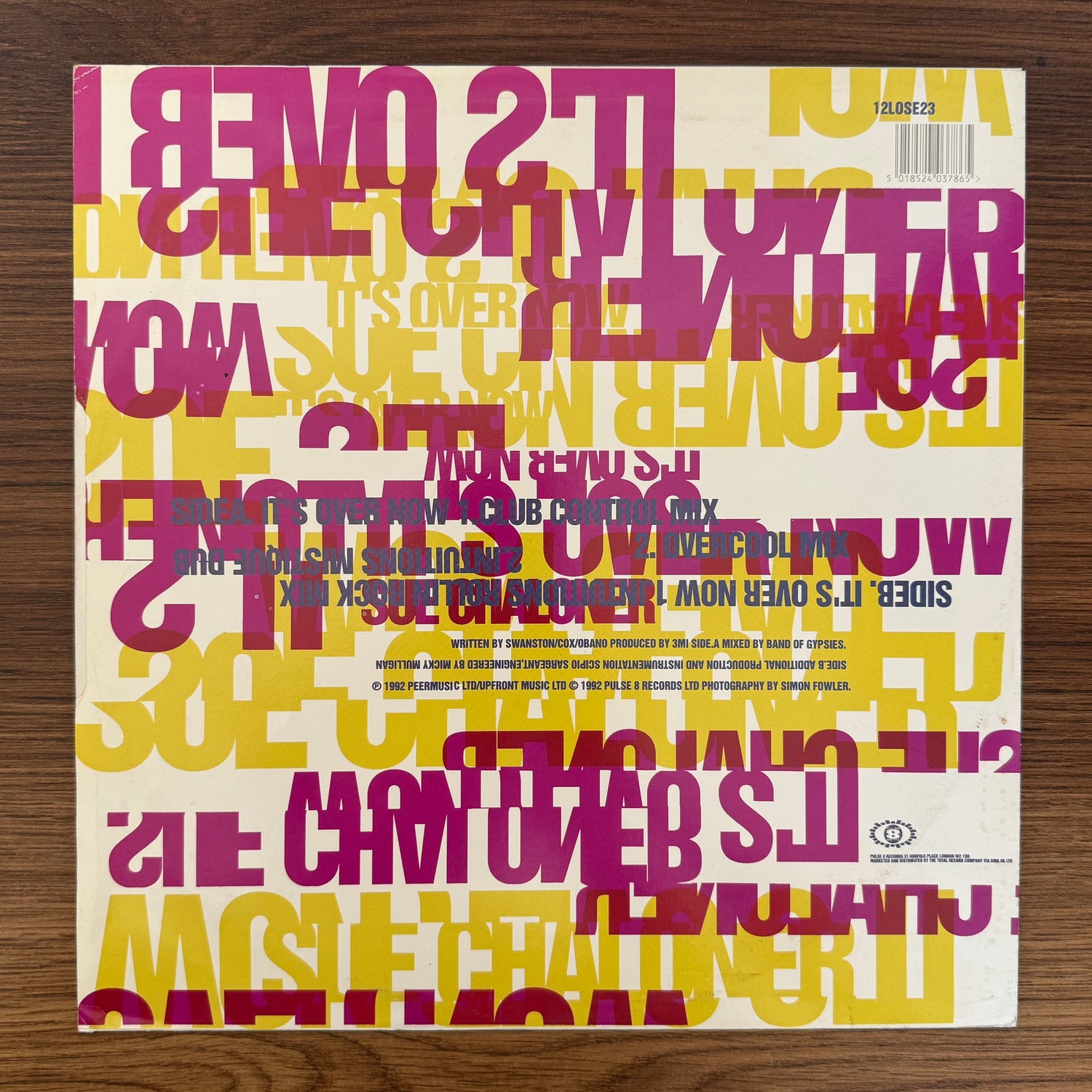 Sue Chaloner – It's Over Now