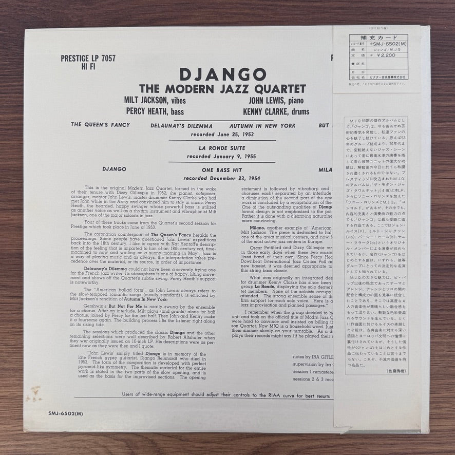 Modern Jazz Quartet – Django