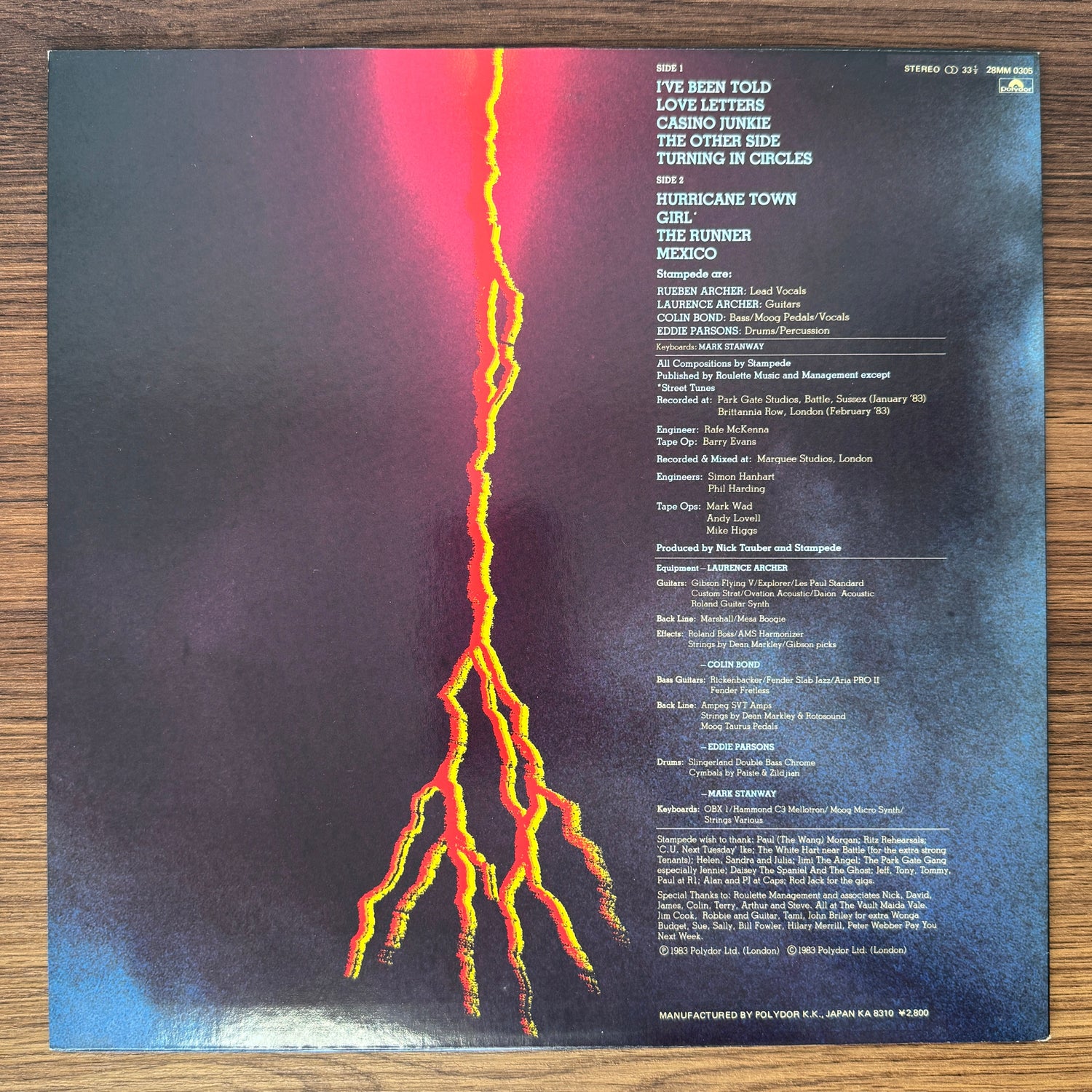 Stampede – Hurricane Town Japan Vinyl