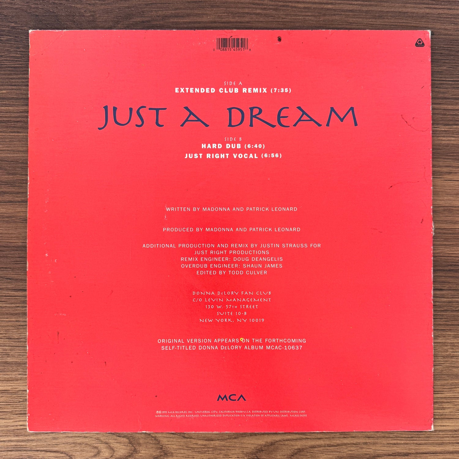 Donna DeLory – Just A Dream Japan Vinyl