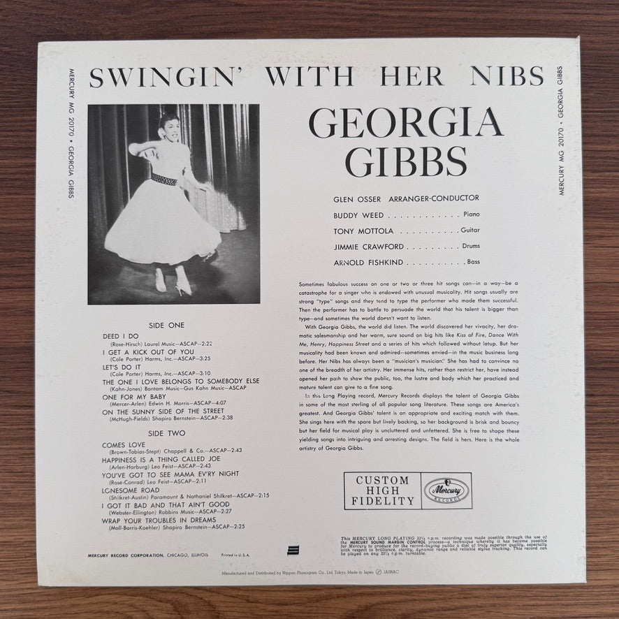Georgia Gibbs – Swinging With Her Nibs