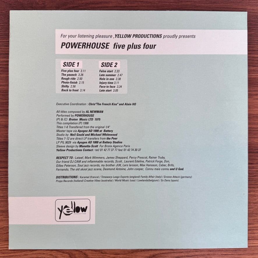 Powerhouse – Five Plus Four Japan Vinyl
