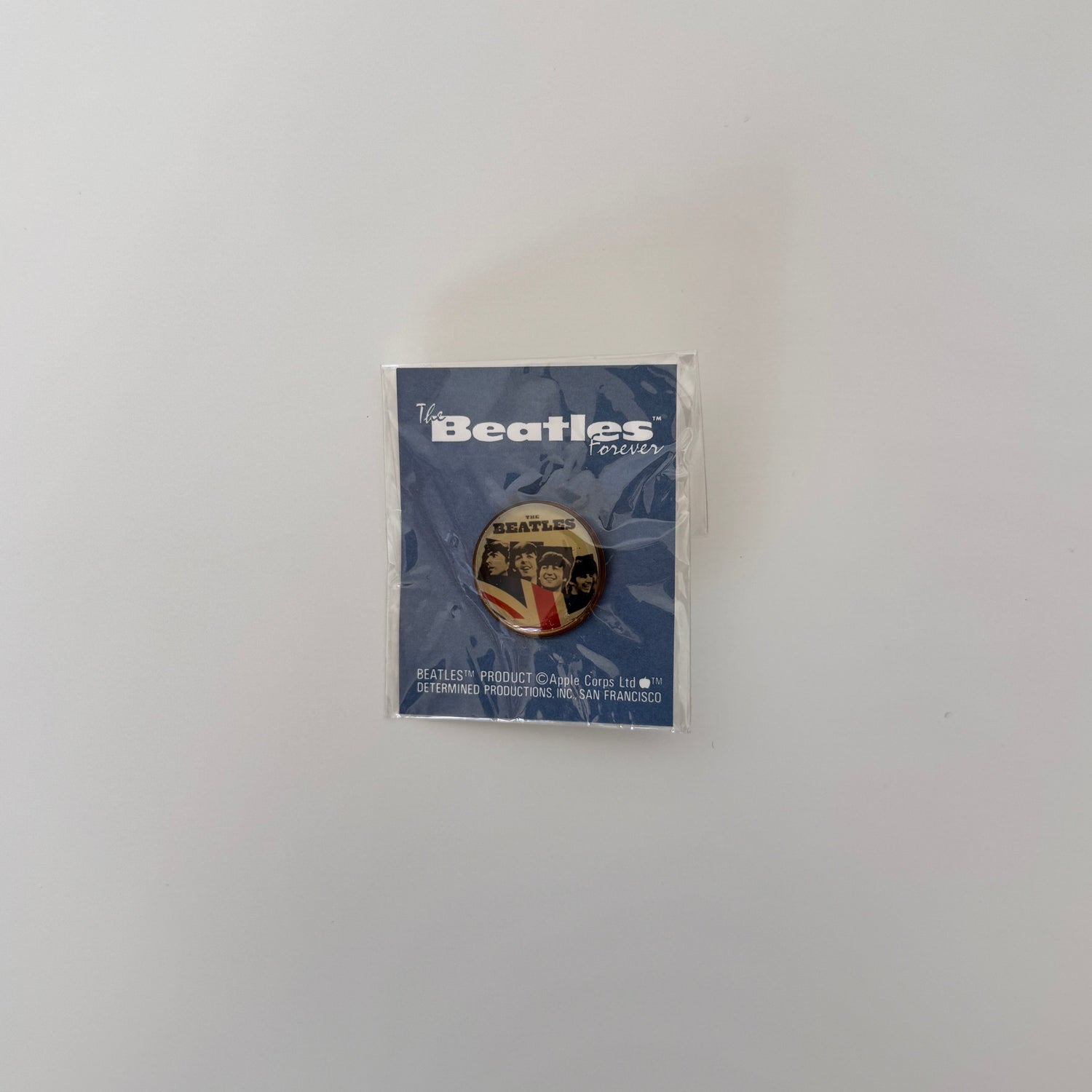 The Beatles Rozet Pinback Button Only Japan Vinyl