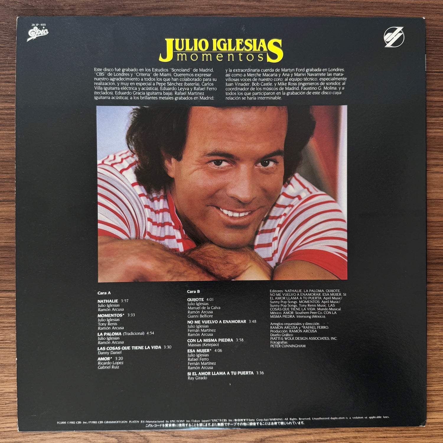 Julio Iglesias – Momentos Japan Vinyl