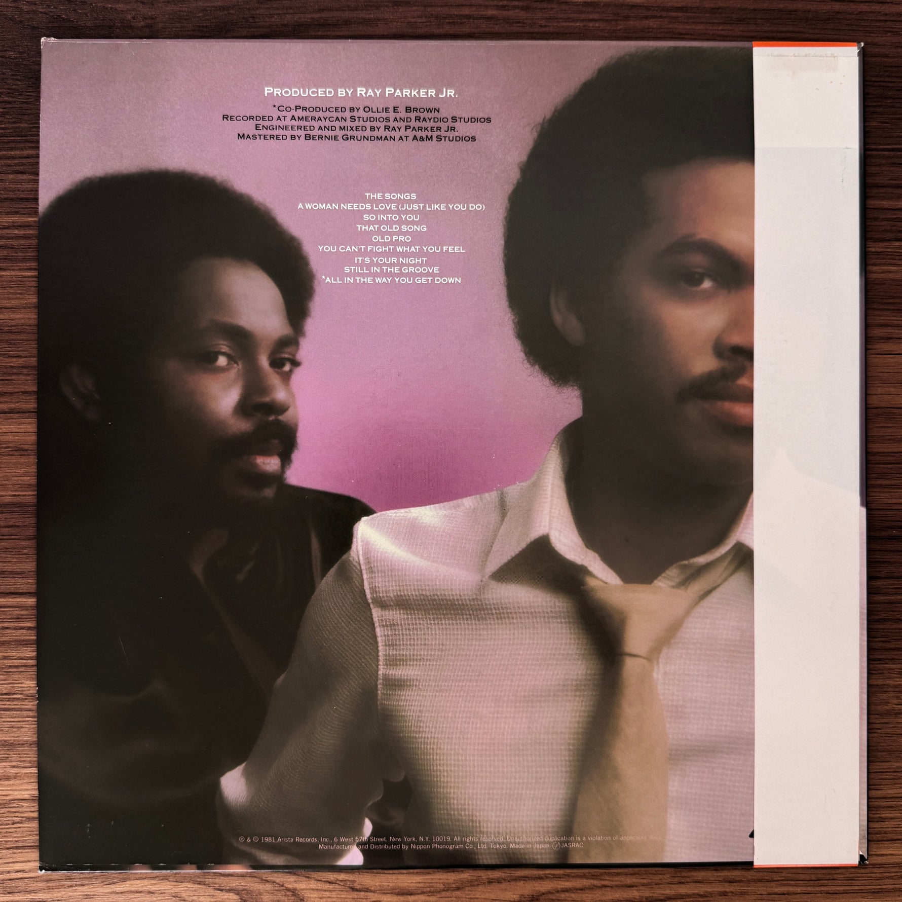 Ray Parker Jr. And Raydio – A Woman Needs Love Japan Vinyl