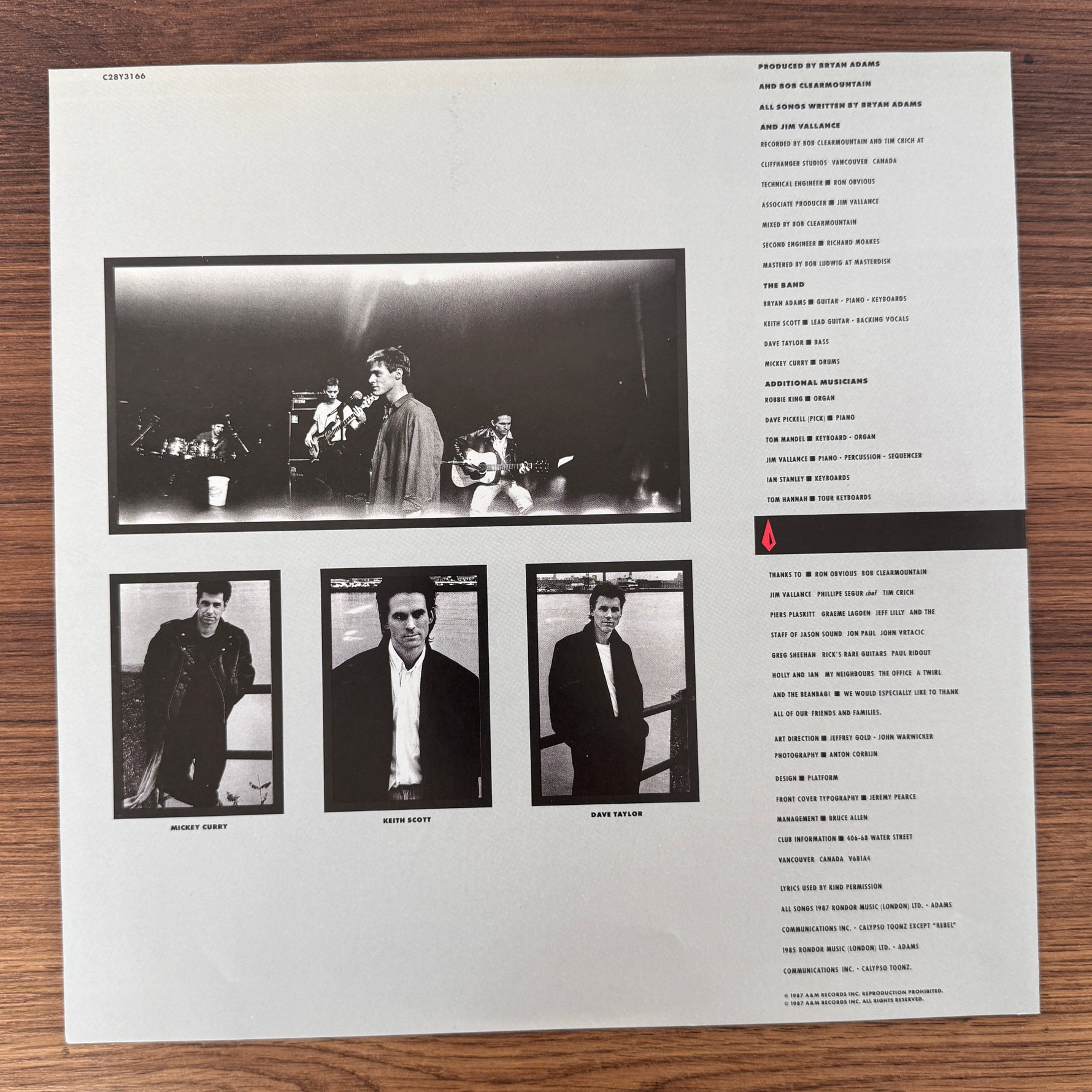 Bryan Adams – Into The Fire Japan Vinyl