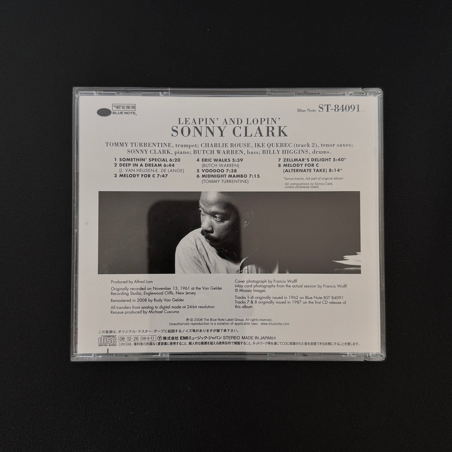 Sonny Clark – Leapin' And Lopin' CD Japan Vinyl