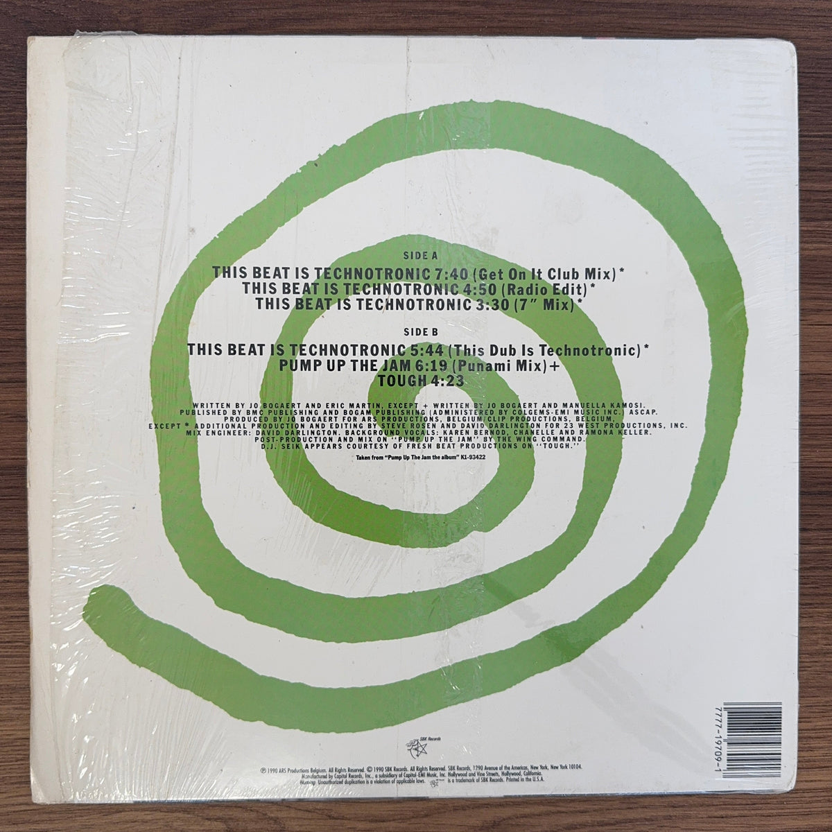 Technotronic Featuring MC Eric – This Beat Is Technotronic Japan Vinyl