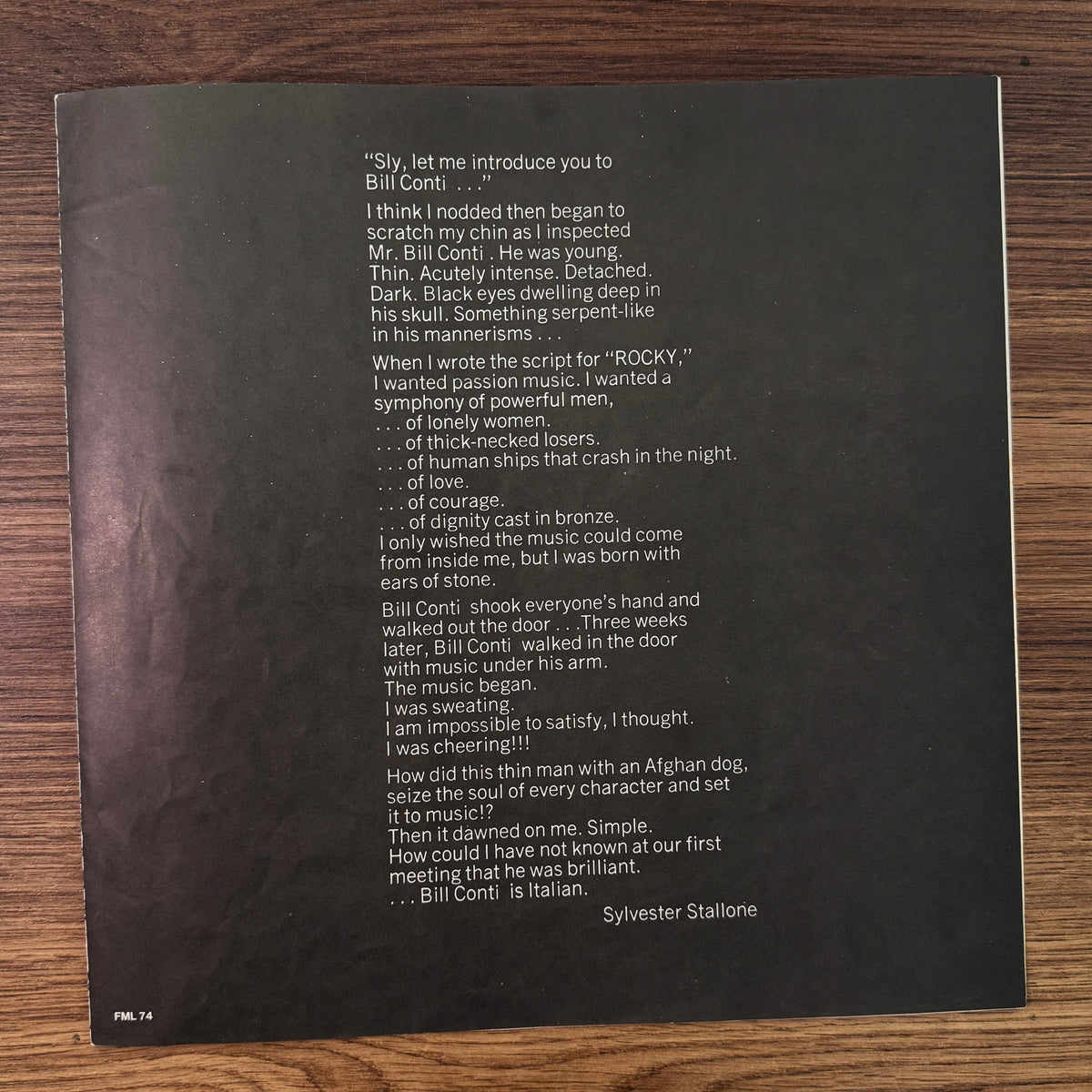 Bill Conti – Rocky Original Soundtrack Japan Vinyl