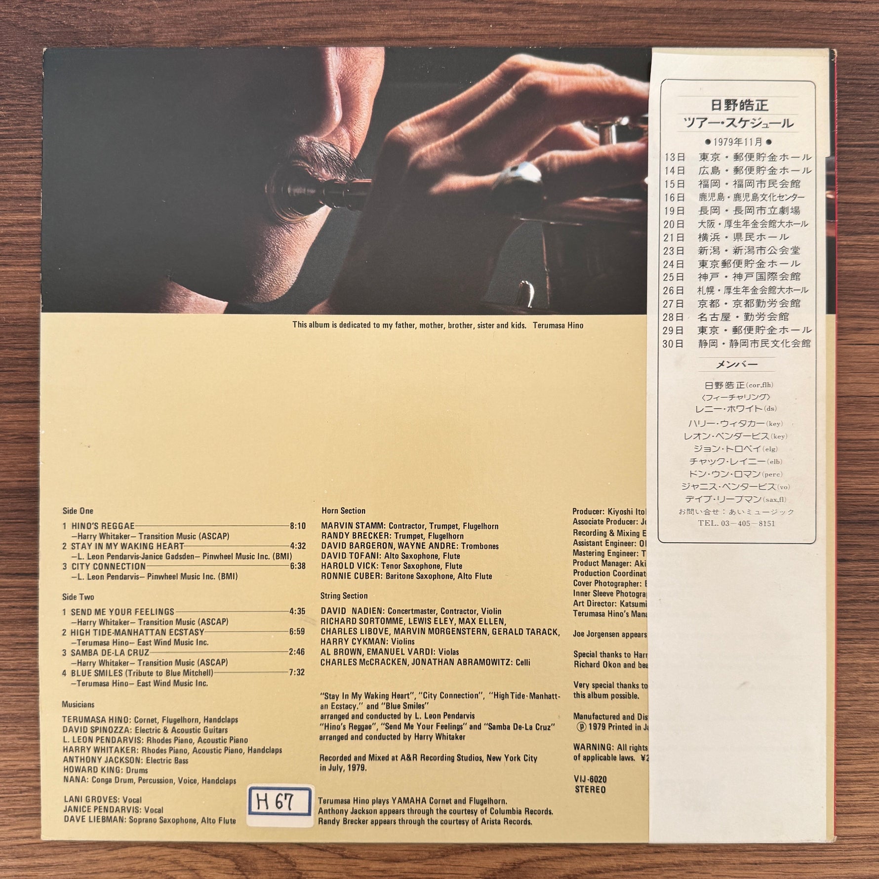Terumasa Hino – City Connection Japan Vinyl