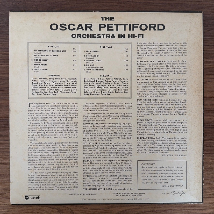 Oscar Pettiford Orchestra – In Hi-Fi