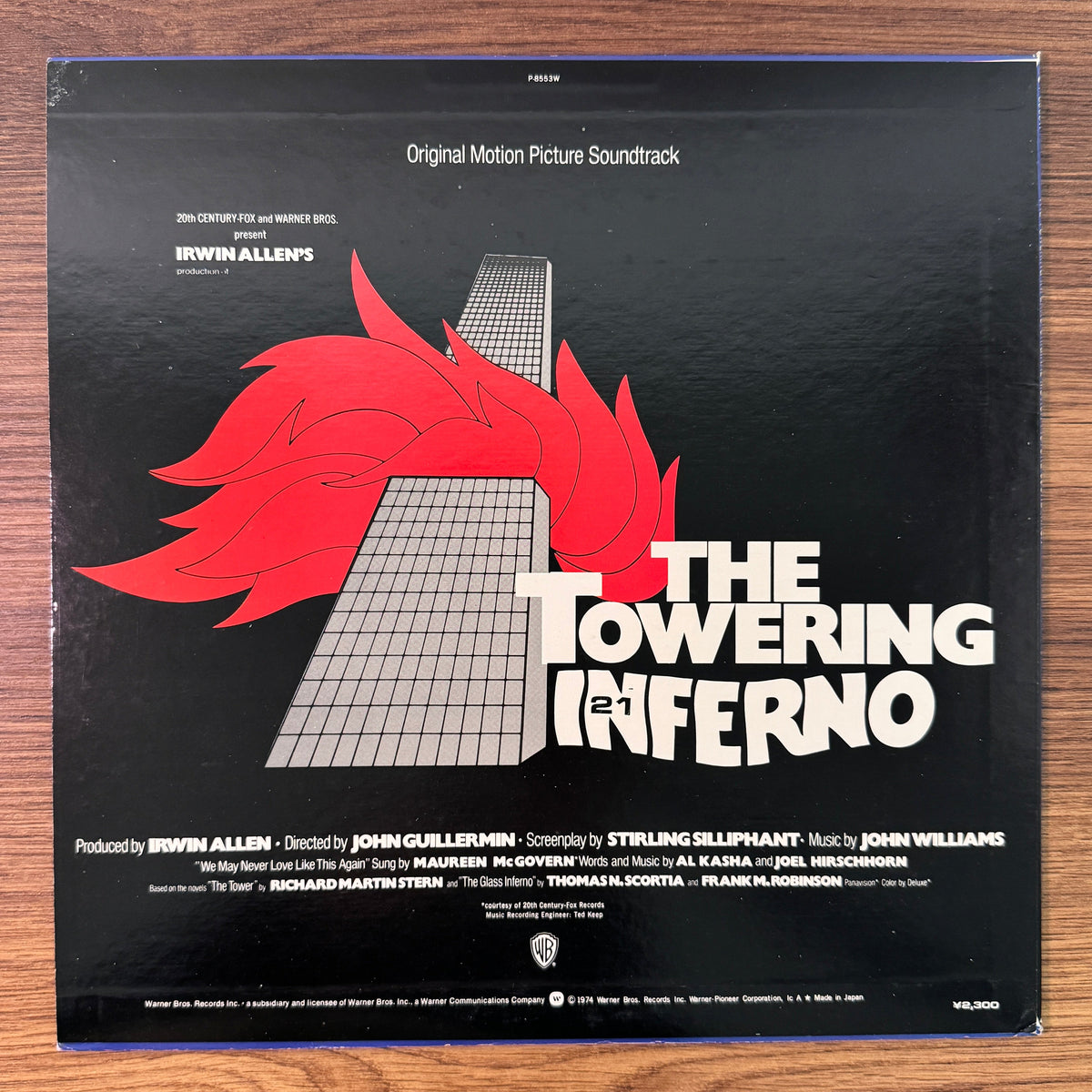 John Williams – Irwin Allen's The Towering Inferno Original Soundtrack Japan Vinyl