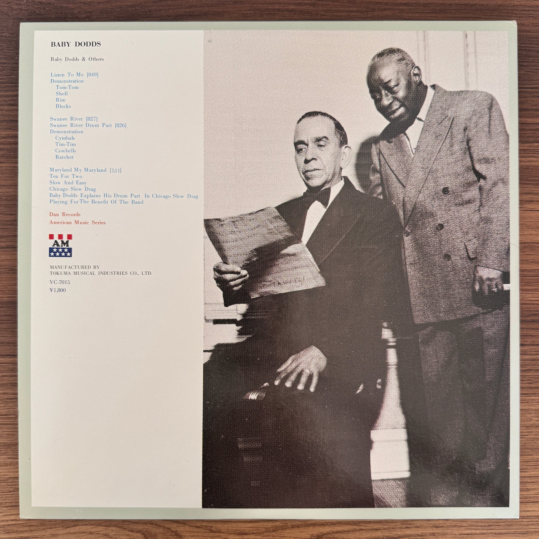 Baby Dodds – American Music By Baby Dodds Japan Vinyl