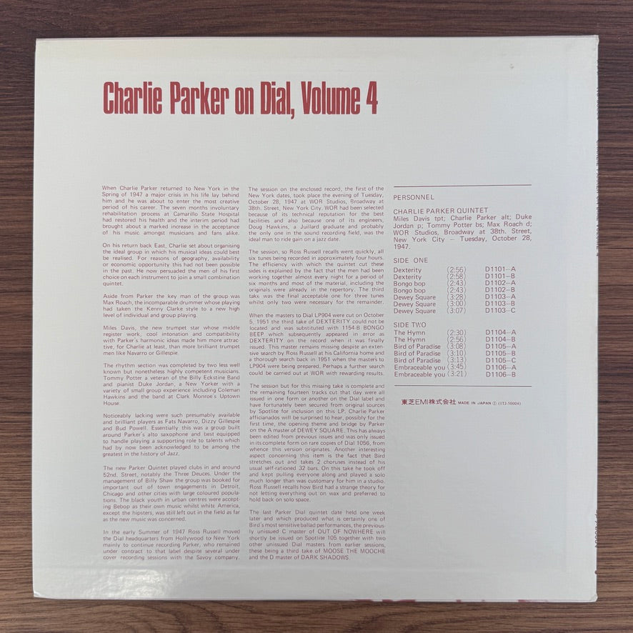 Charlie Parker – Charlie Parker On Dial Volume 4