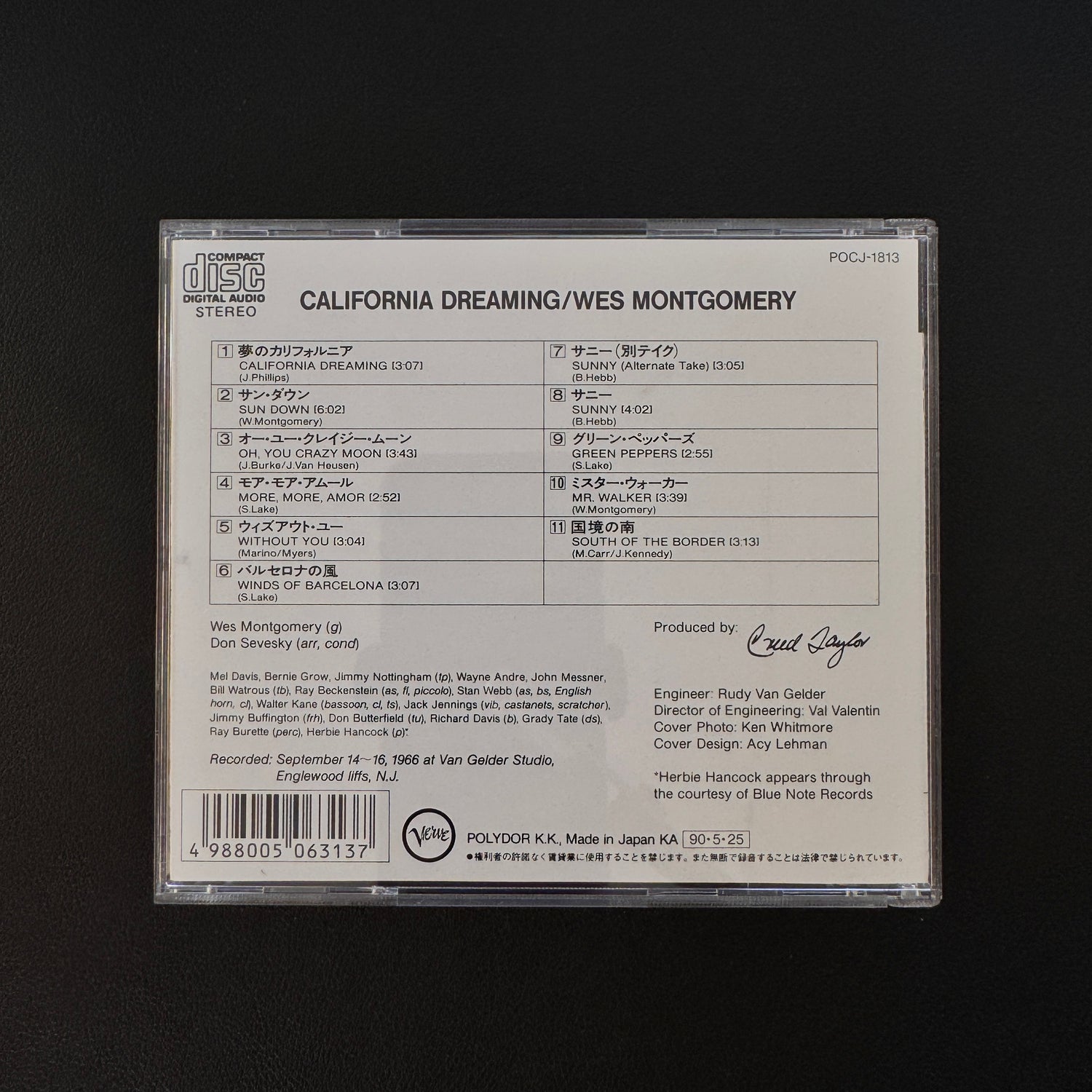 Wes Montgomery – California Dreaming + 1 CD
