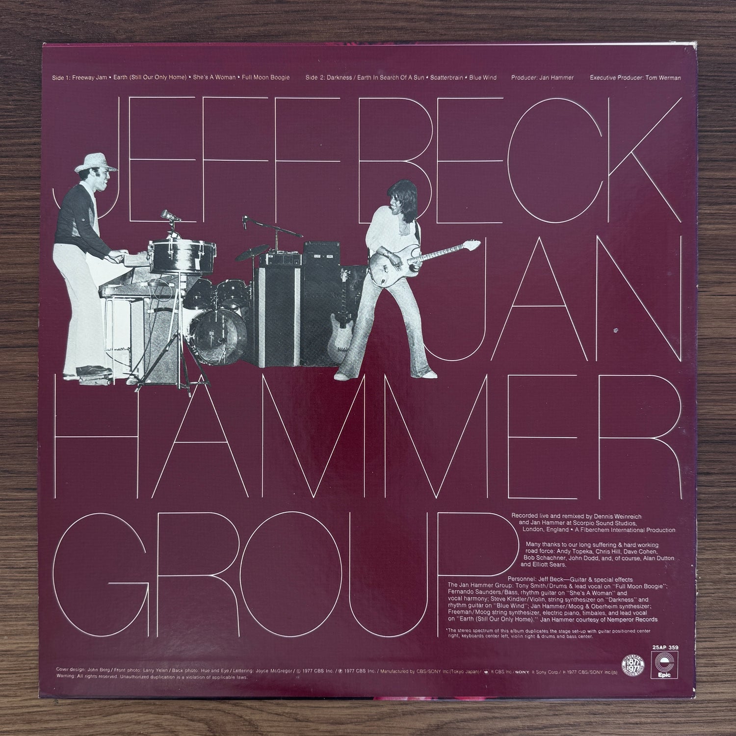 Jeff Beck With The Jan Hammer Group – Live