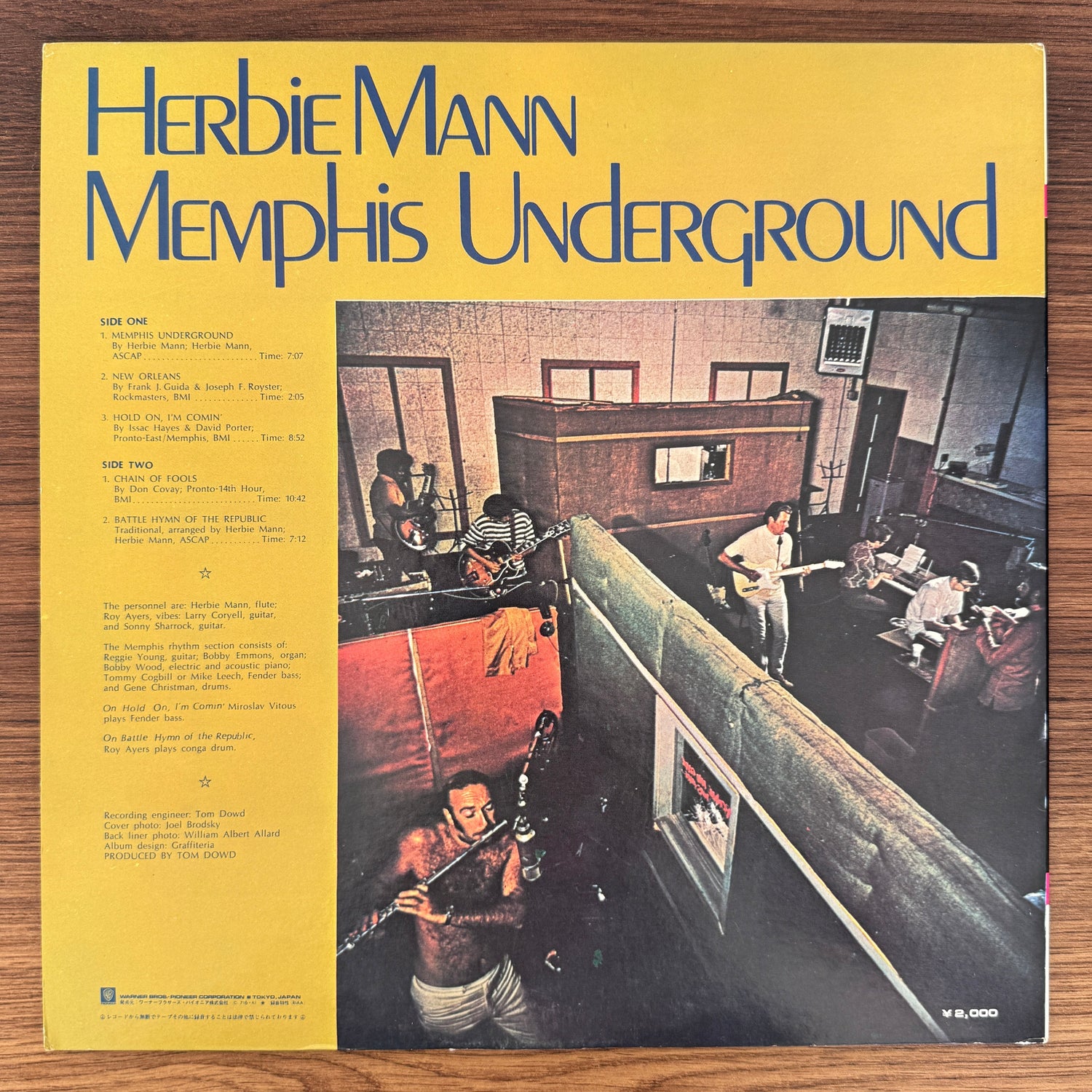 Herbie Mann – Memphis Underground Japan Vinyl