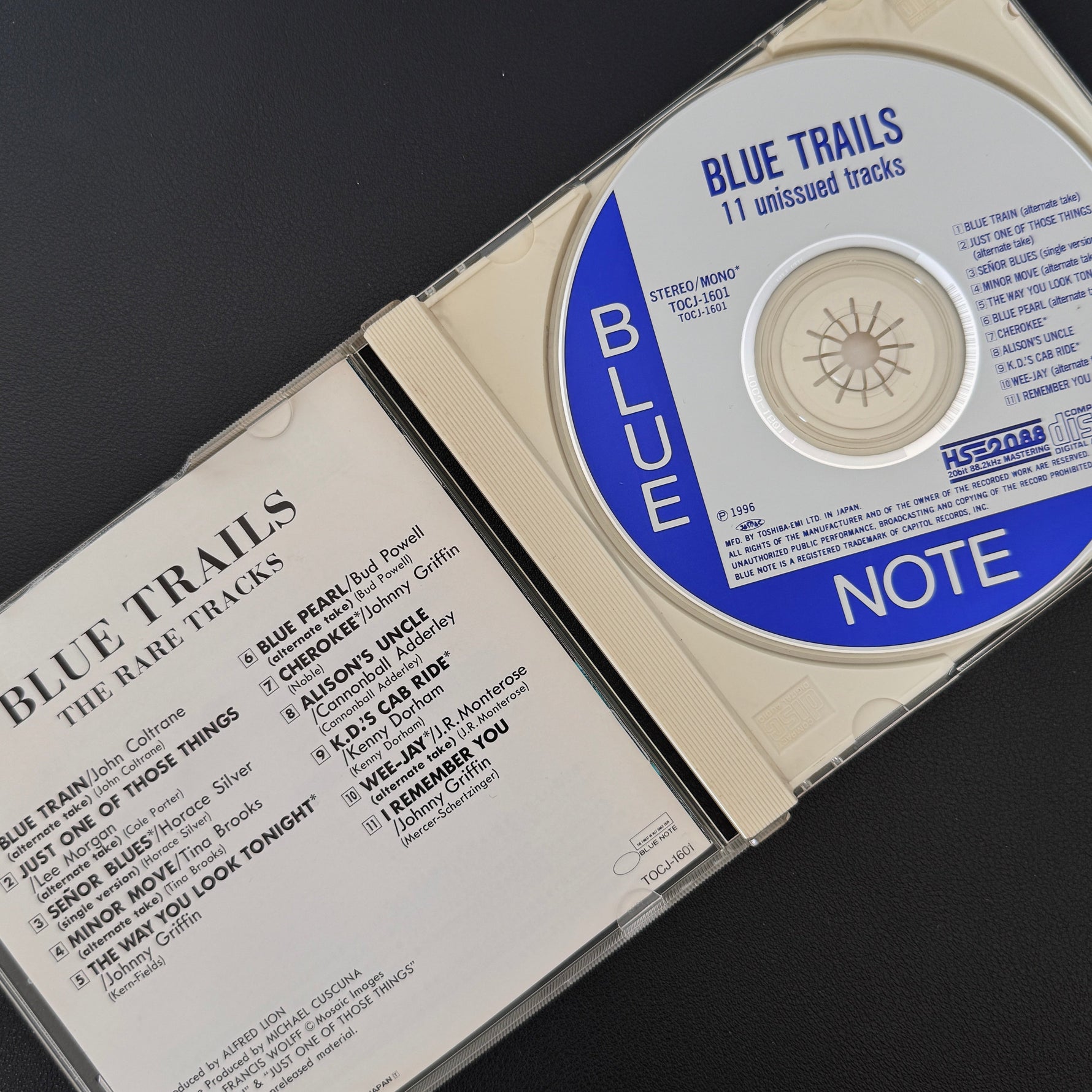 Blue Trails (The Rare Tracks) CD Japan Vinyl
