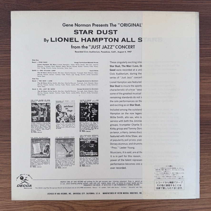 Lionel Hampton, Lionel Hampton All Stars – The "Just Jazz" Concert