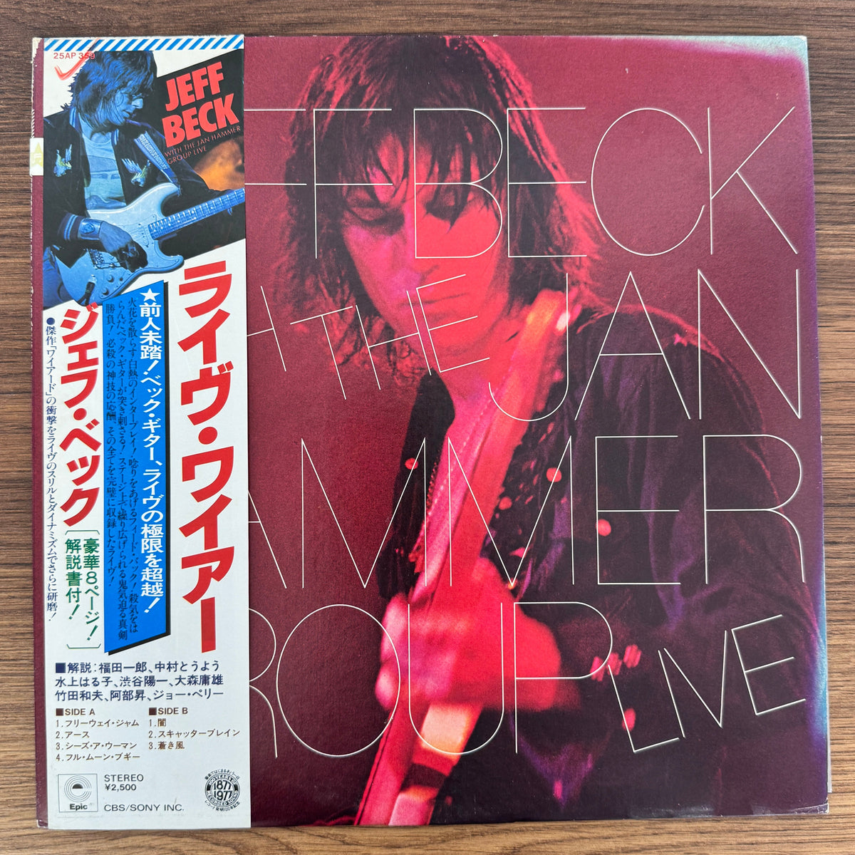 Jeff Beck With The Jan Hammer Group – Live Japan Vinyl