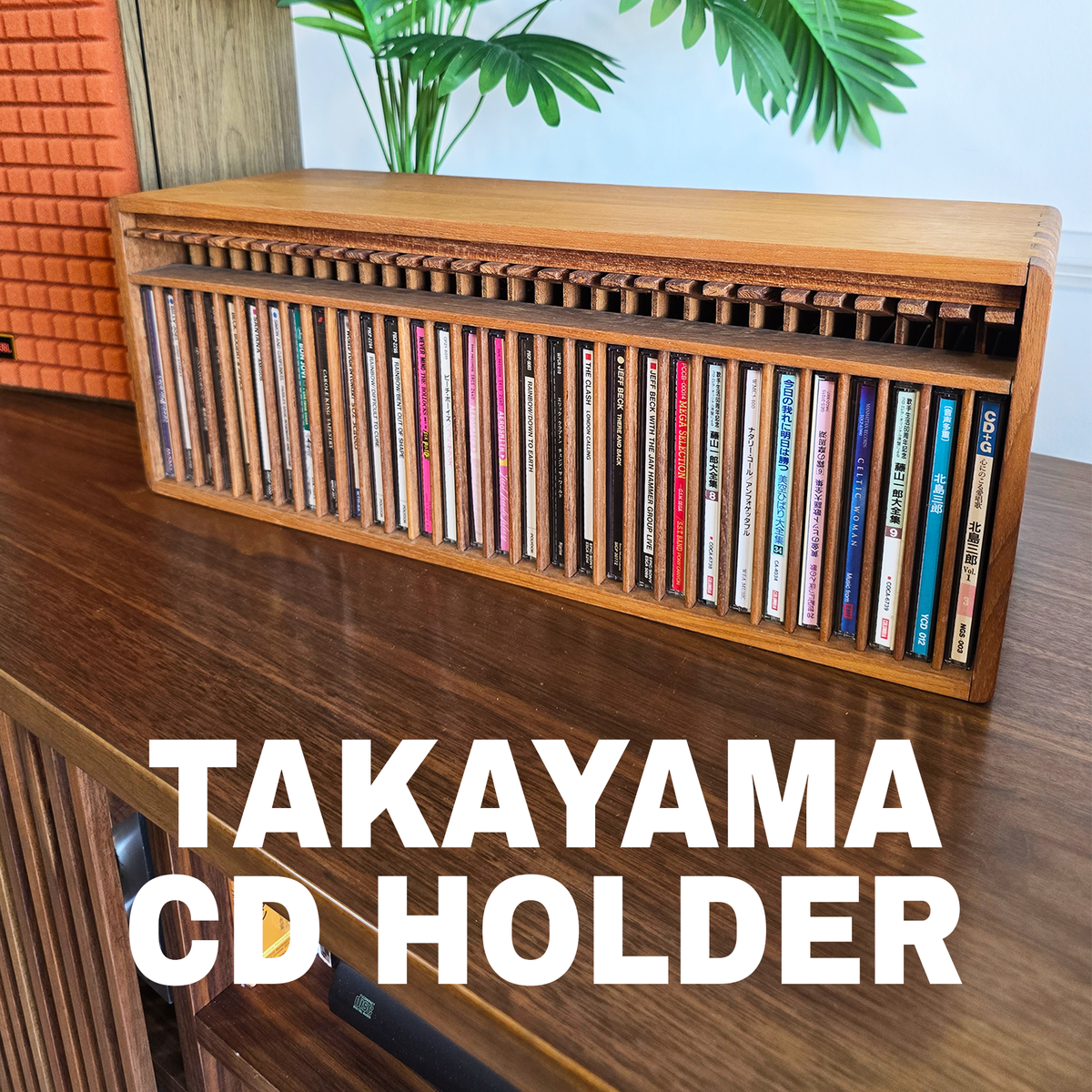Takayama CD Holder | CD Depolama | Amerikan Ceviz Ahşap