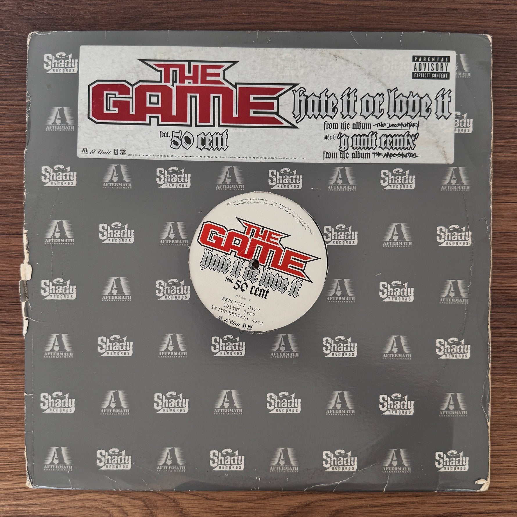 The Game / 50 Cent – Hate It Or Love It Japan Vinyl