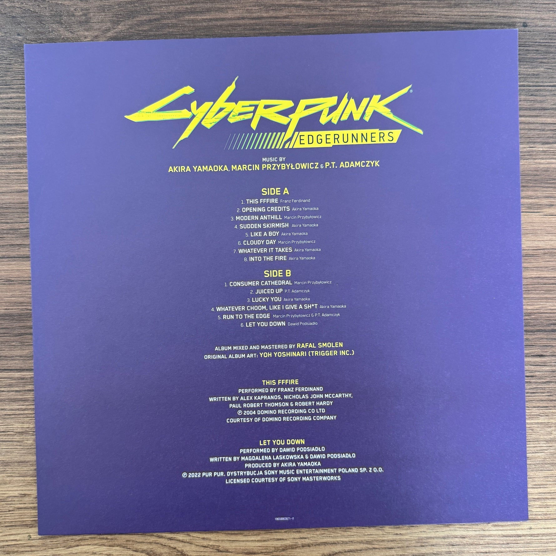 Akira Yamaoka, Marcin Przybyłowicz & P.T. Adamczyk – Cyberpunk: Edgerunners (Original Series Soundtrack) Japan Vinyl