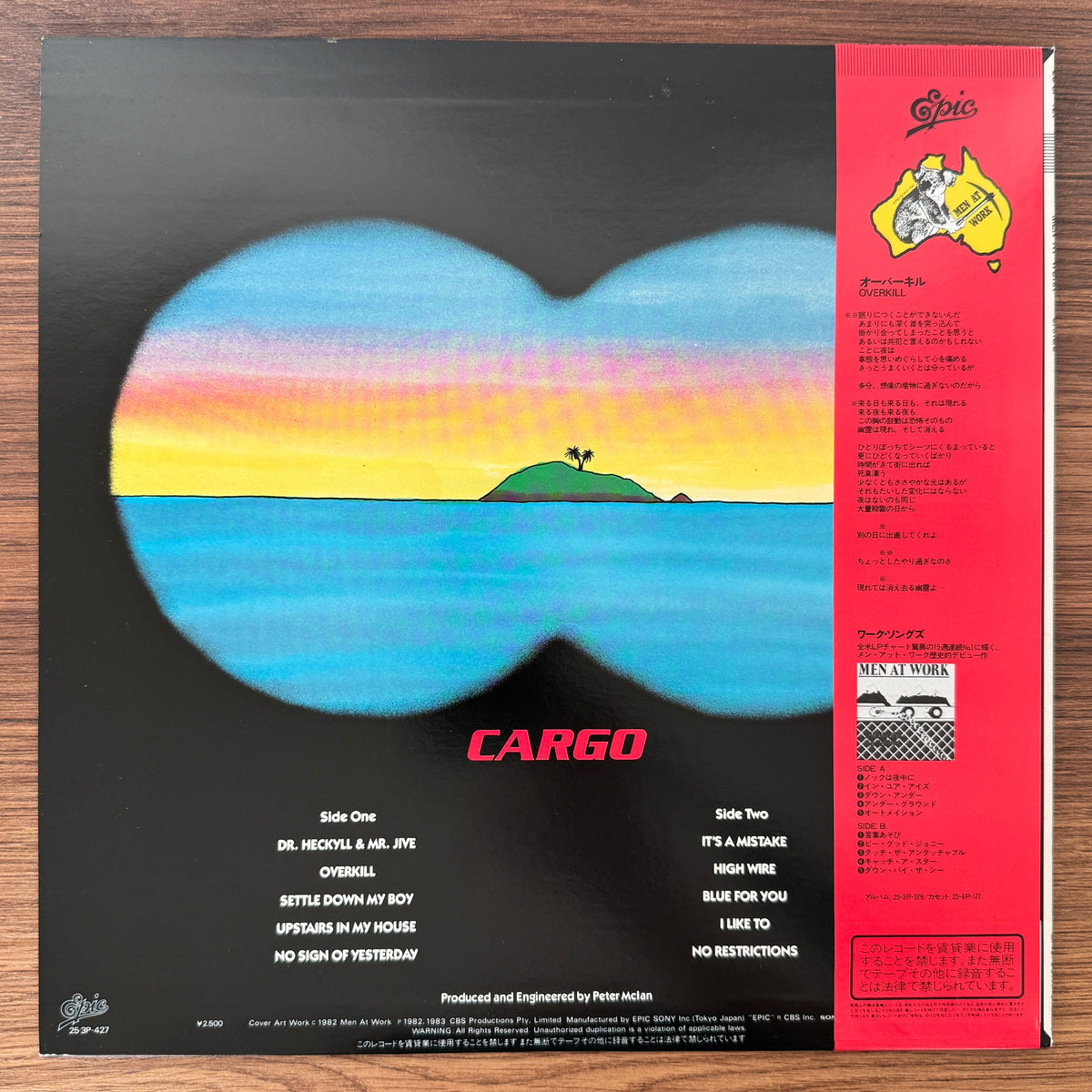 Men At Work – Cargo Japan Vinyl