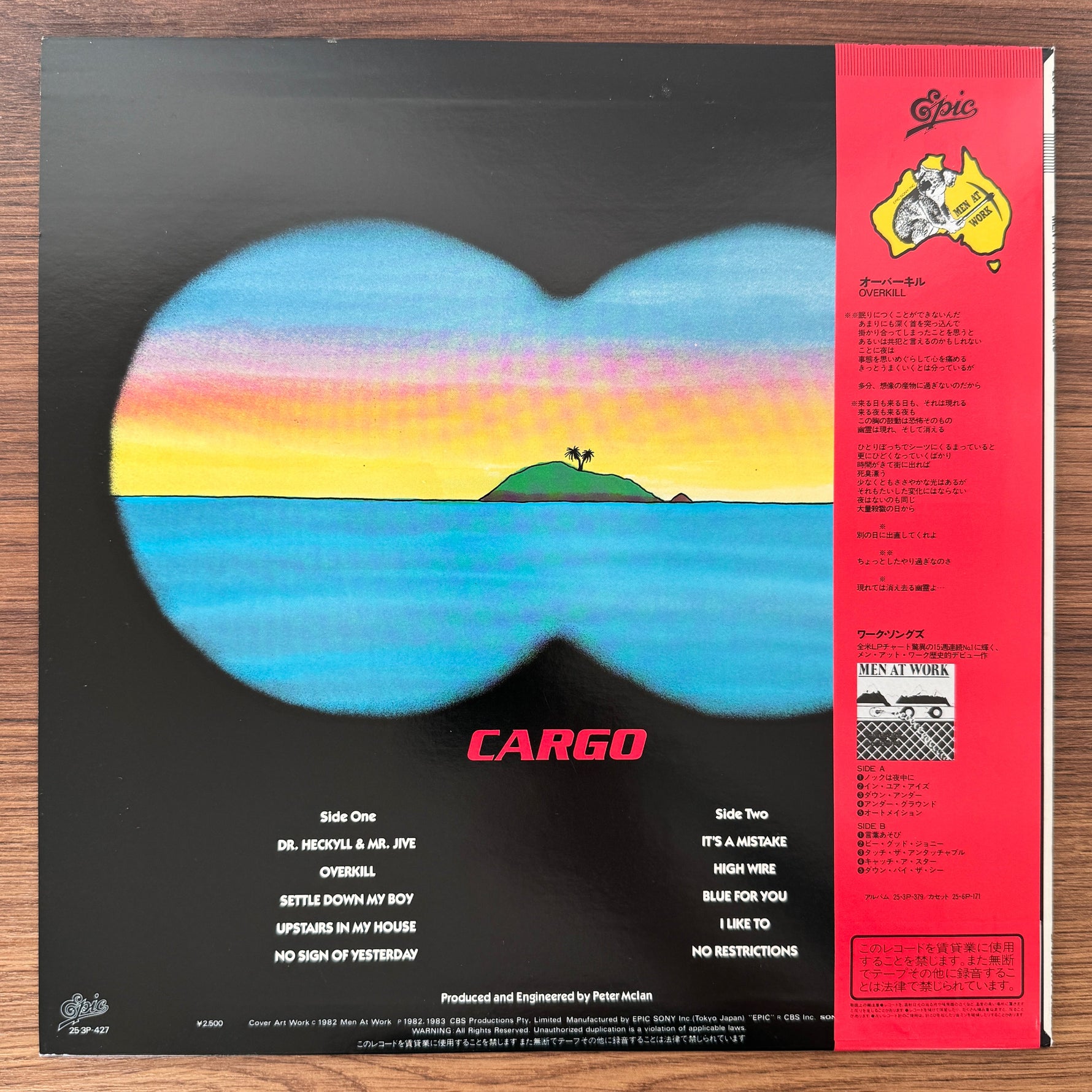 Men At Work – Cargo Japan Vinyl