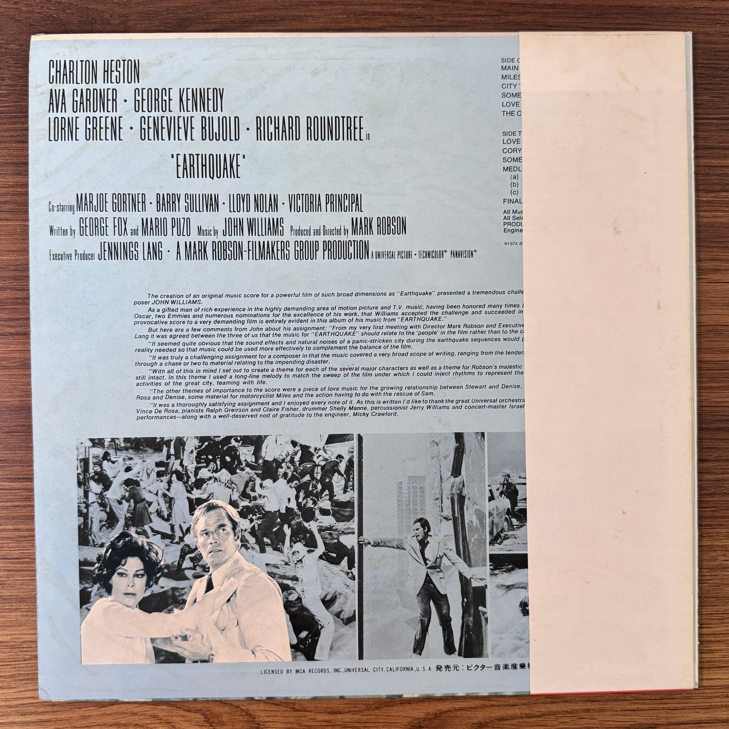 John Williams – Earthquake Original Soundtrack Japan Vinyl